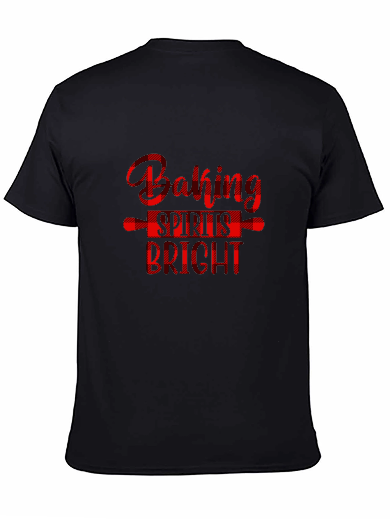 Black Baking Spirits Bright Christmas T-Shirt view 4