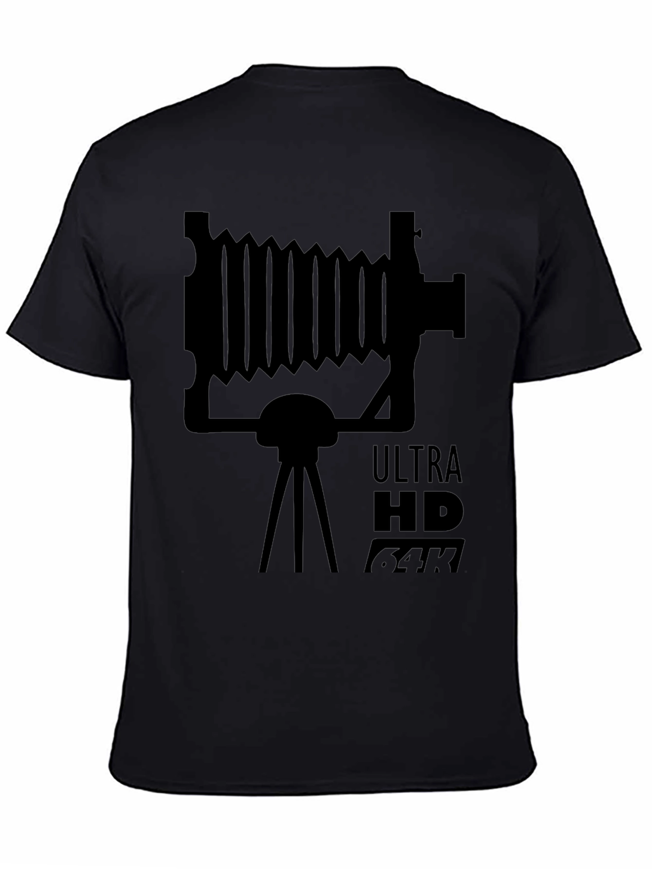 Black Vintage Camera Ultra HD T-Shirt view 4