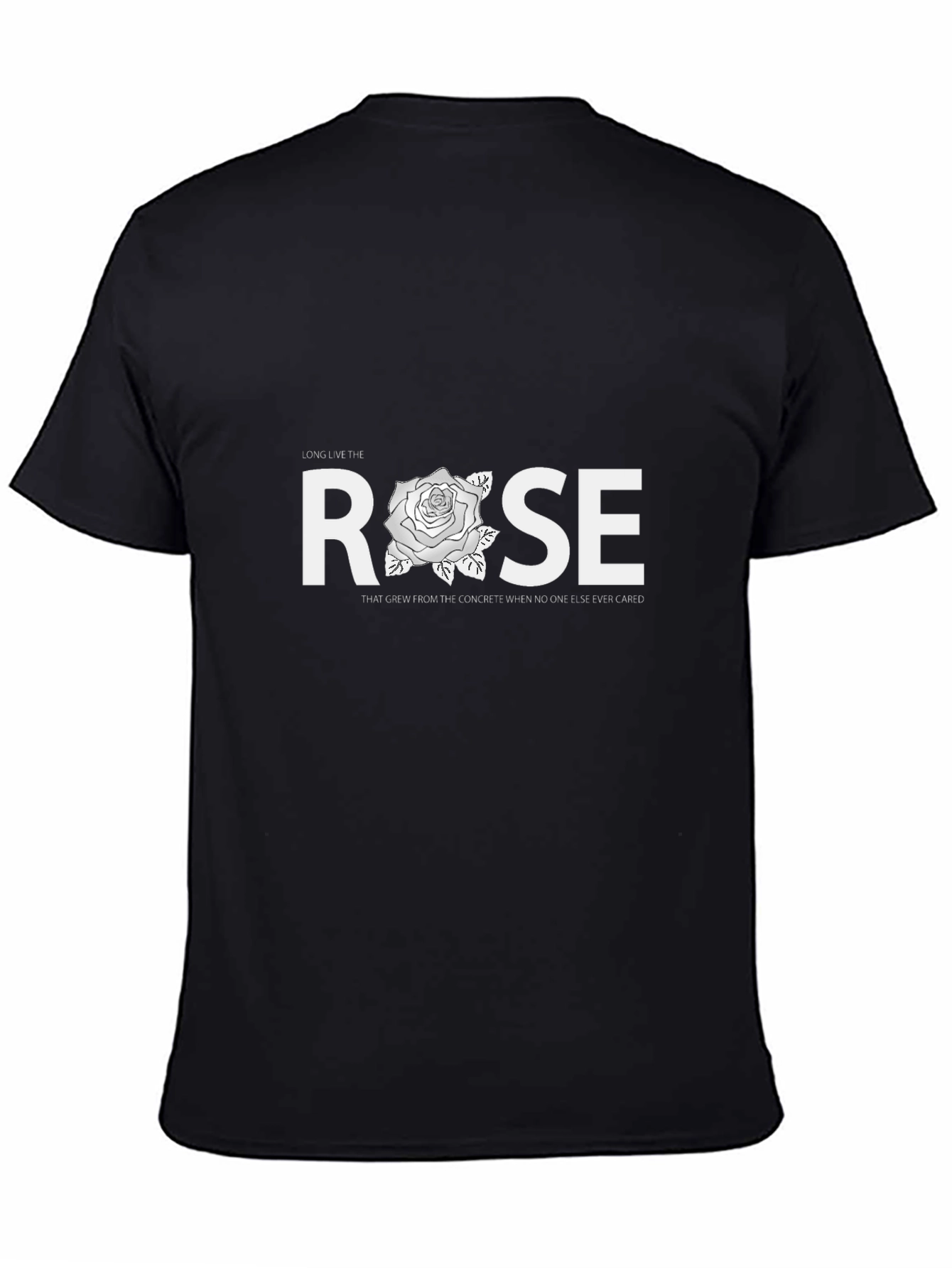 Black Long Live The Rose Graphic T-Shirt view 4