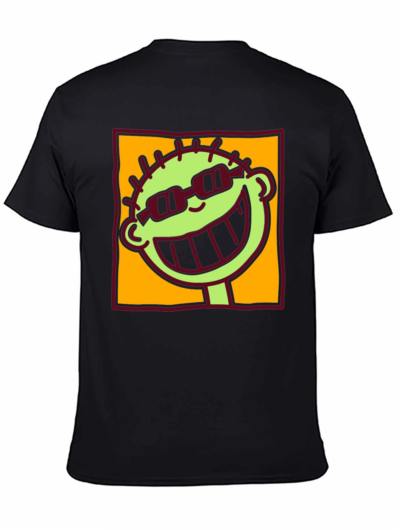 Black Cartoon Graphic Tee - Cool Dude view 4
