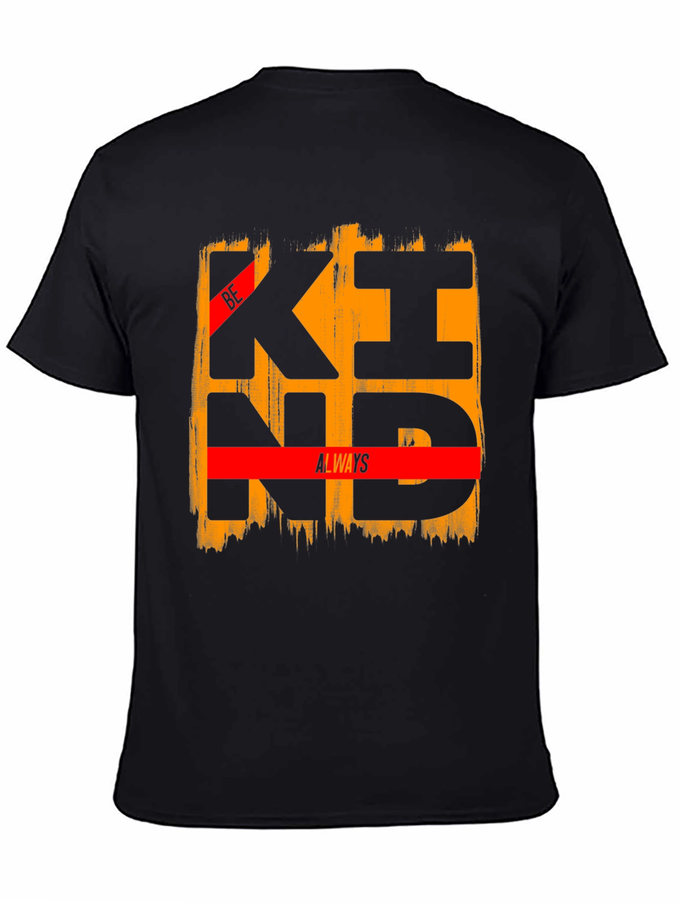 Black Be Kind Always Graphic Tee - Black view 4