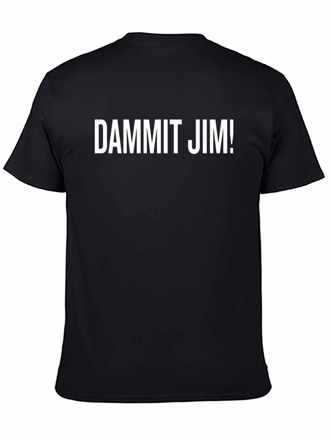 Black DAMMIT JIM! Graphic T-Shirt - Black view 4