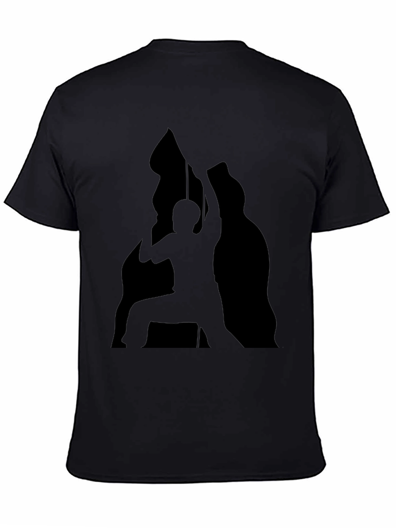 Black Silhouette Climber Black T-Shirt view 4