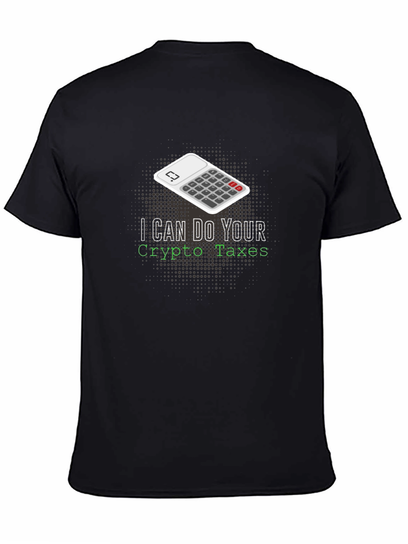 Black Crypto Taxes T-Shirt view 4