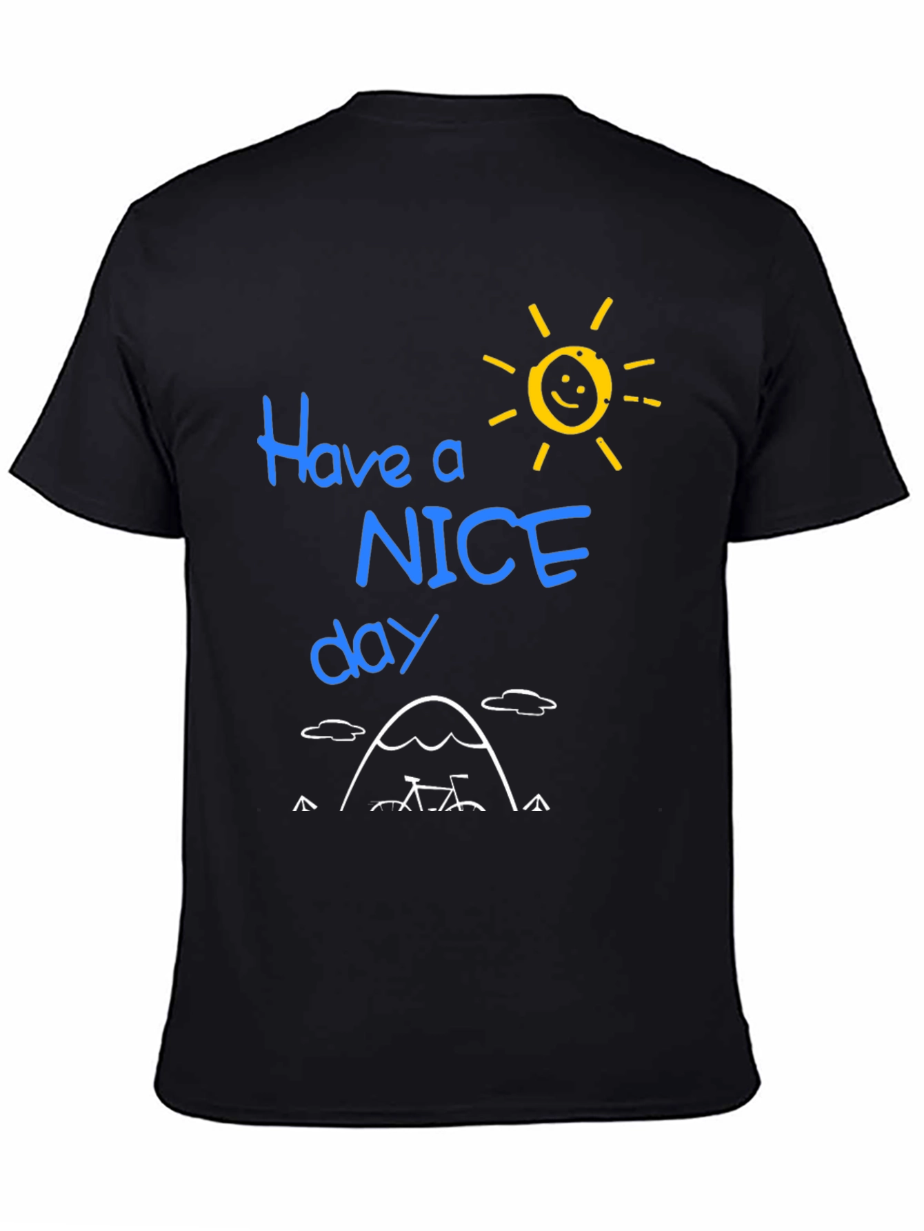Black Have a Nice Day Graphic T-Shirt view 4