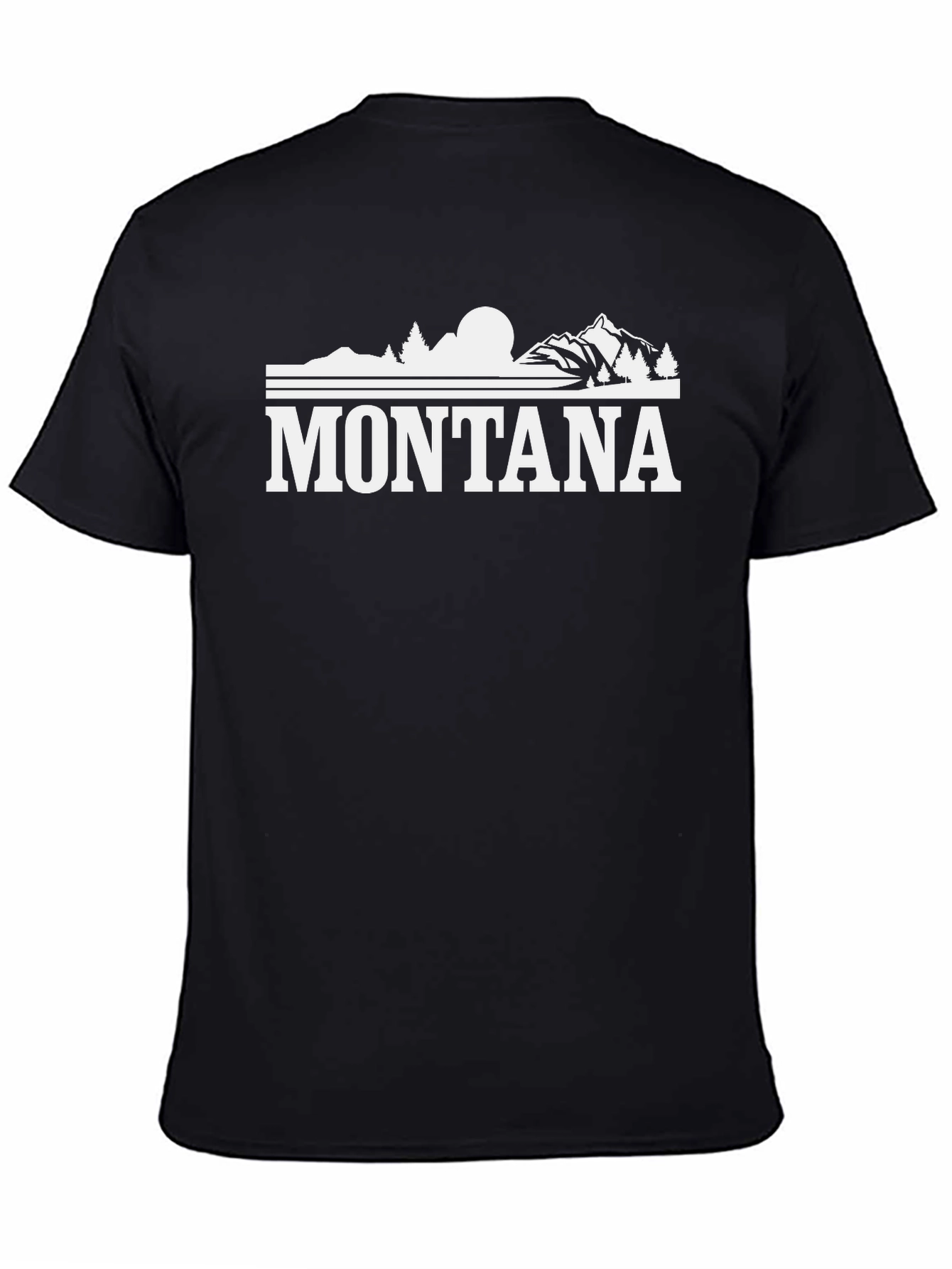 Black Montana Graphic Tee - Stylish Outdoor Adventure Shirt view 4