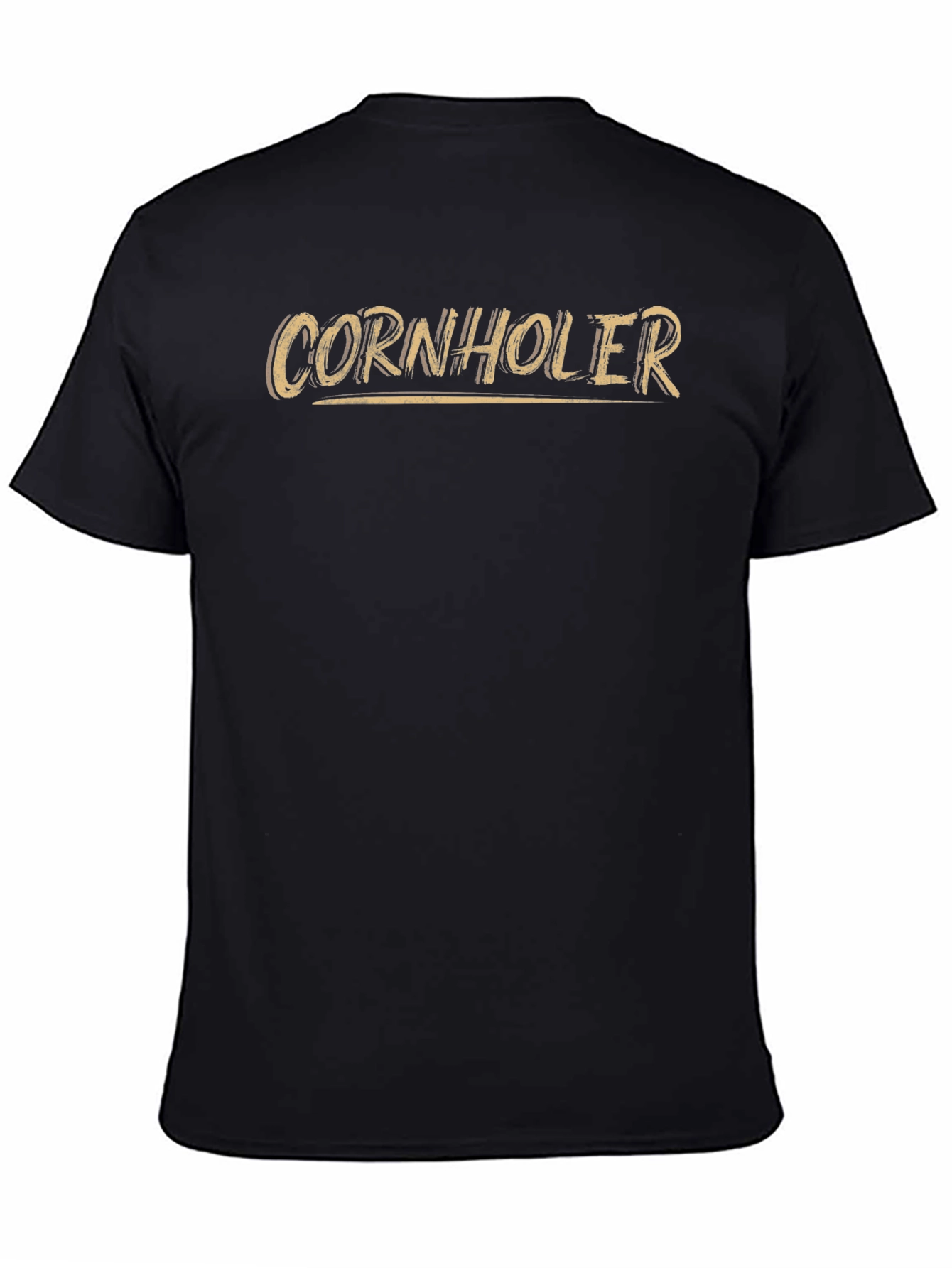 Black Cornholer T-Shirt: Funny Casual Tee view 4
