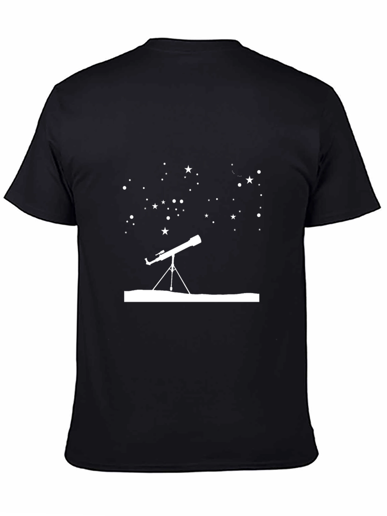 Black Astronomy Lover T-Shirt - Stargazing Tee view 4