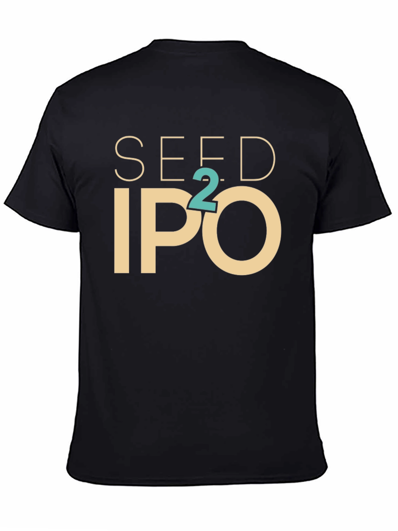 Black Seed to IPO Tee - Black Cotton Blend Graphic T-Shirt view 4