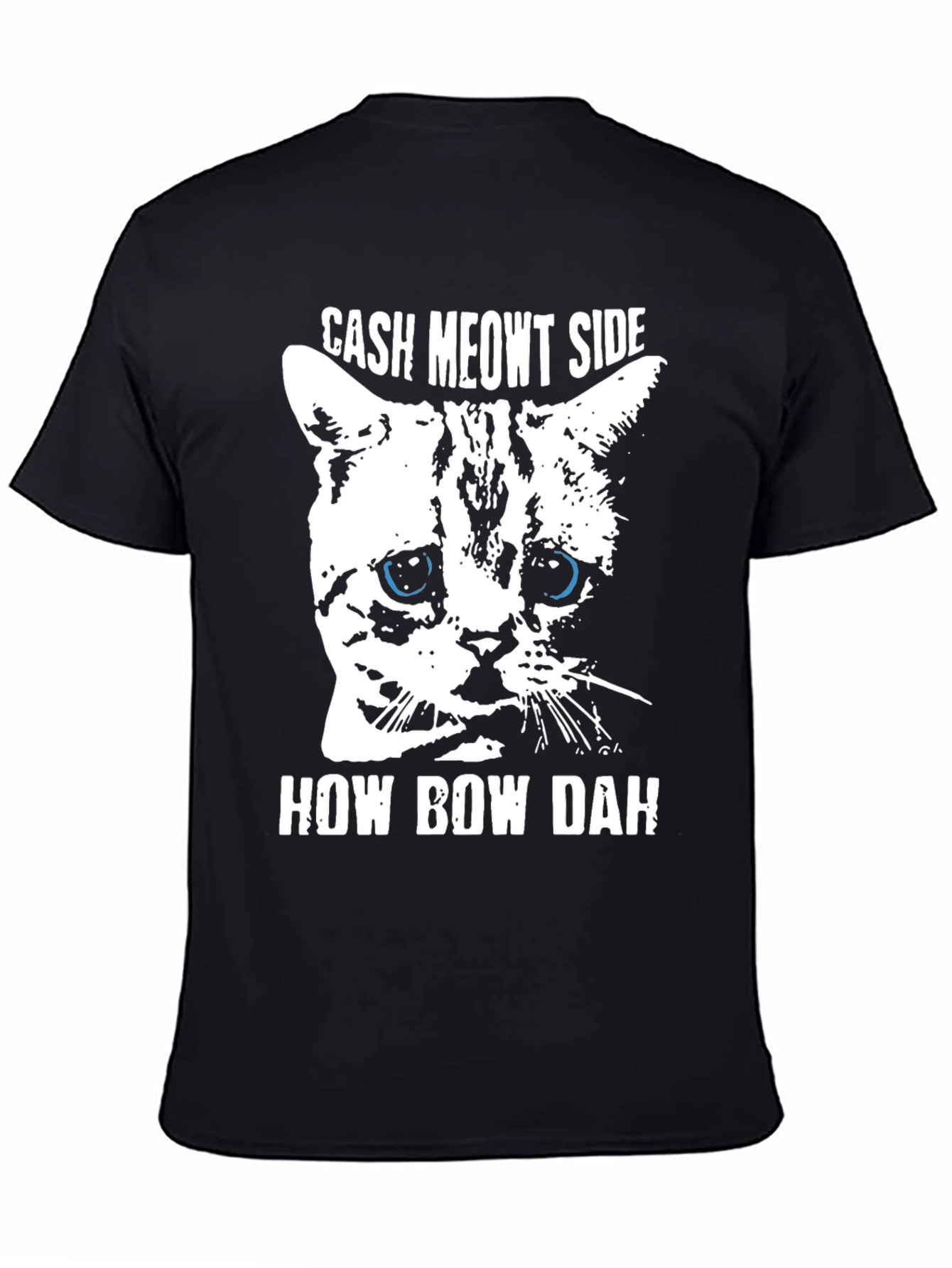 Cash Meowt Side T-Shirt - Funny Cat Tee - 4