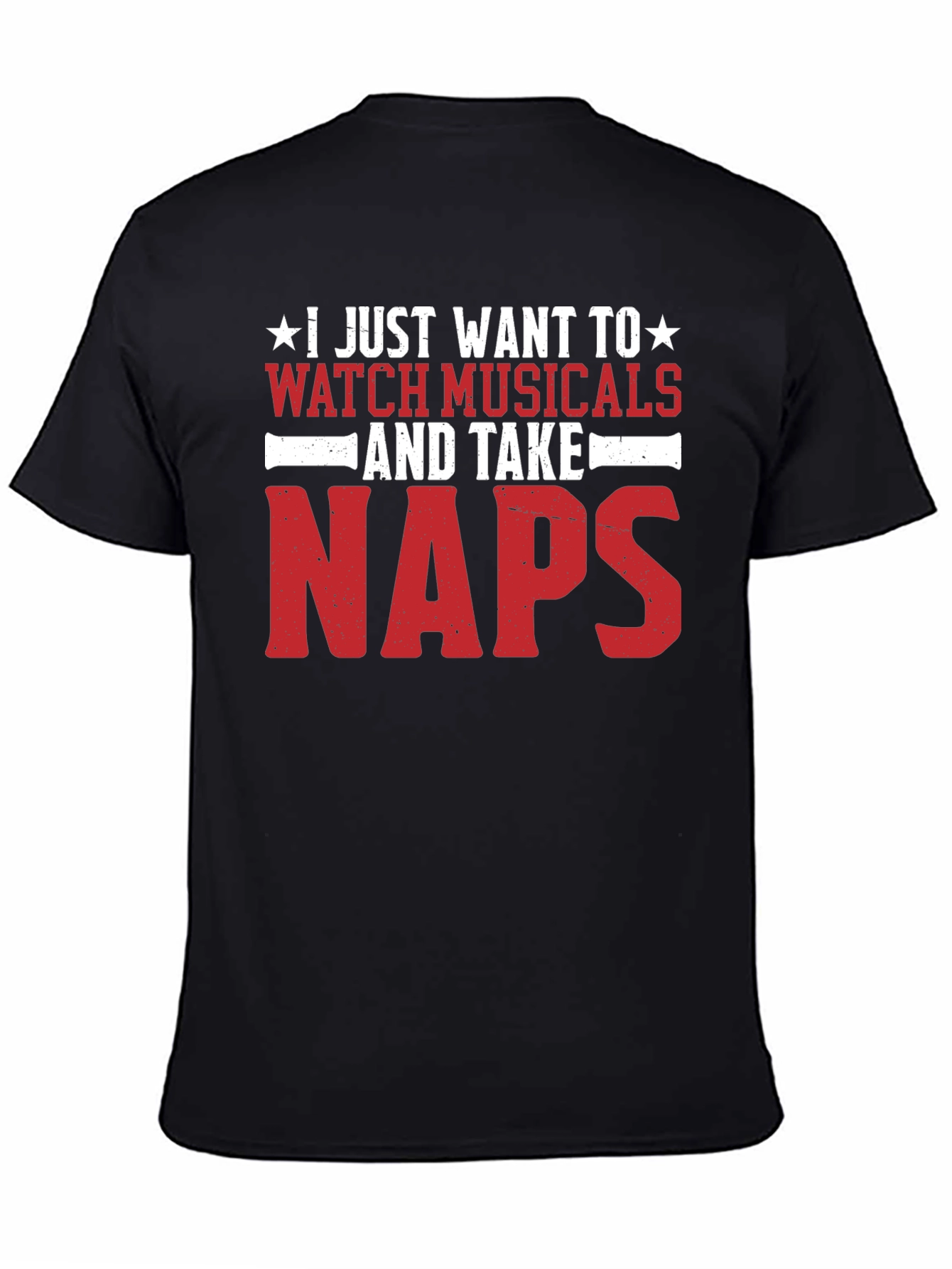 Black Musical Lover's Naps T-Shirt view 4
