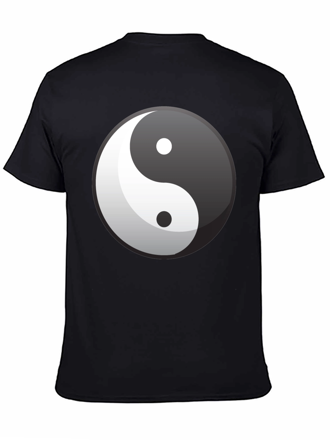 Black Yin Yang Graphic Tee - Balance & Style view 4