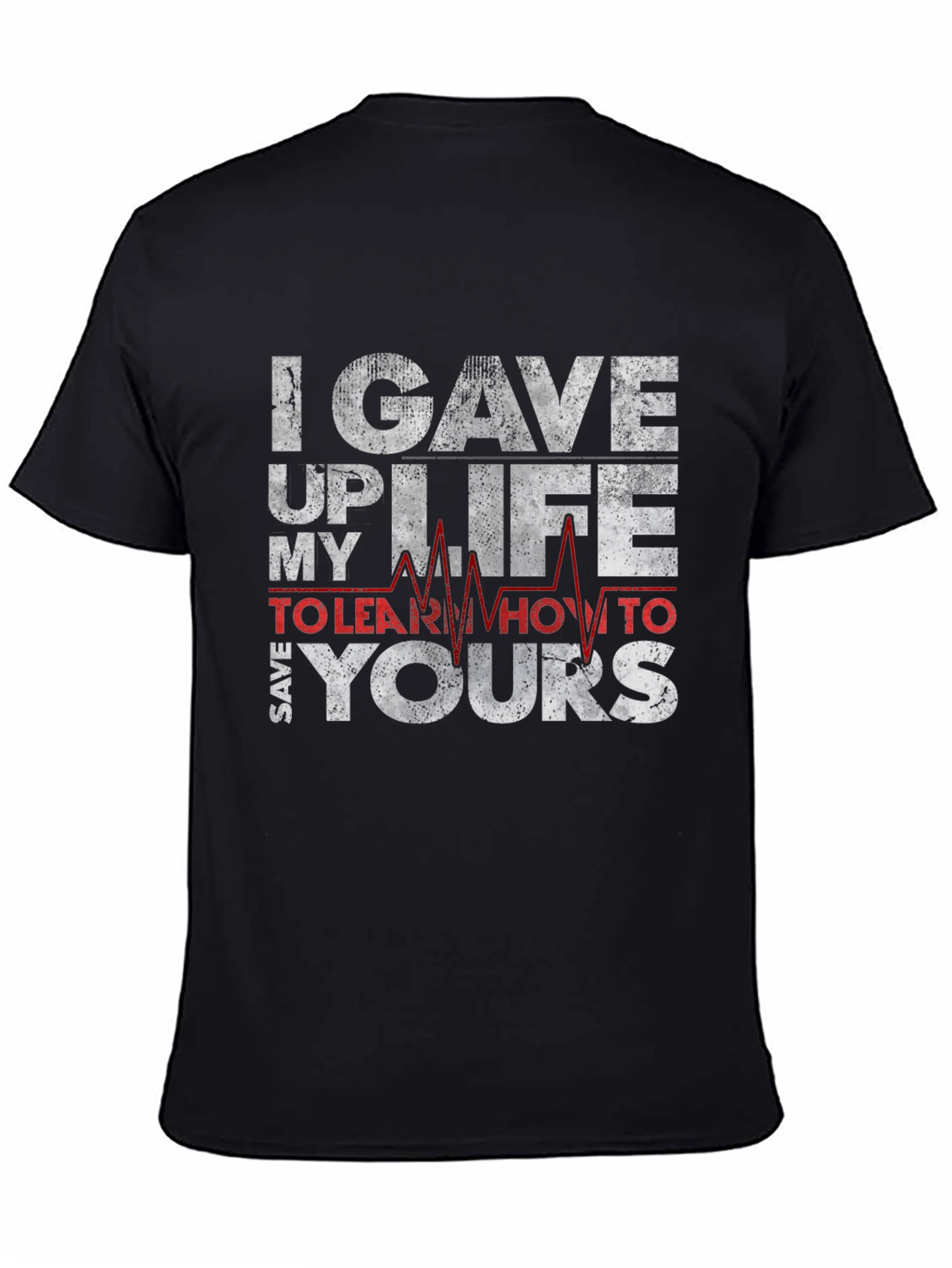 Black I Gave Up My Life T-Shirt view 4