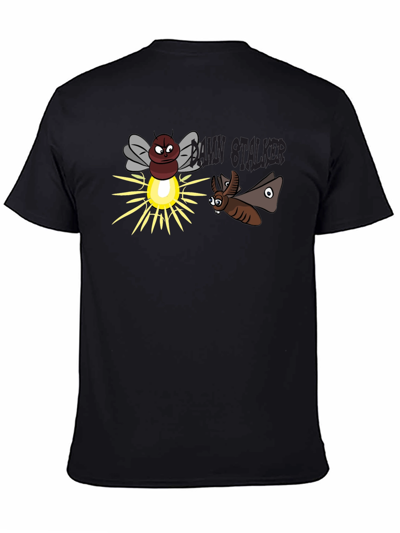 Funny Stalker Cartoon T-Shirt - 4