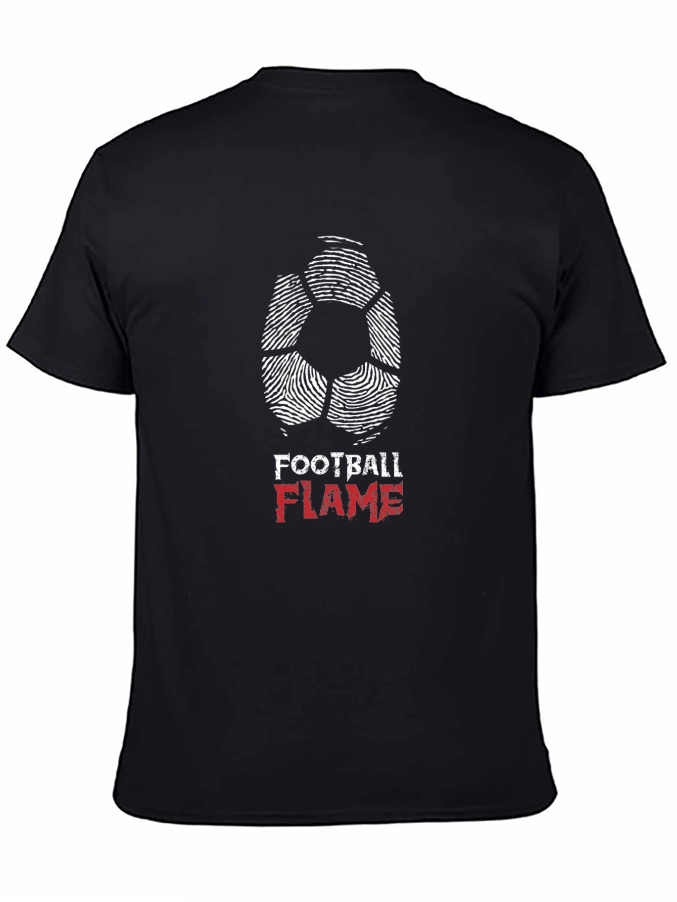 Football Flame Graphic T-Shirt - 4