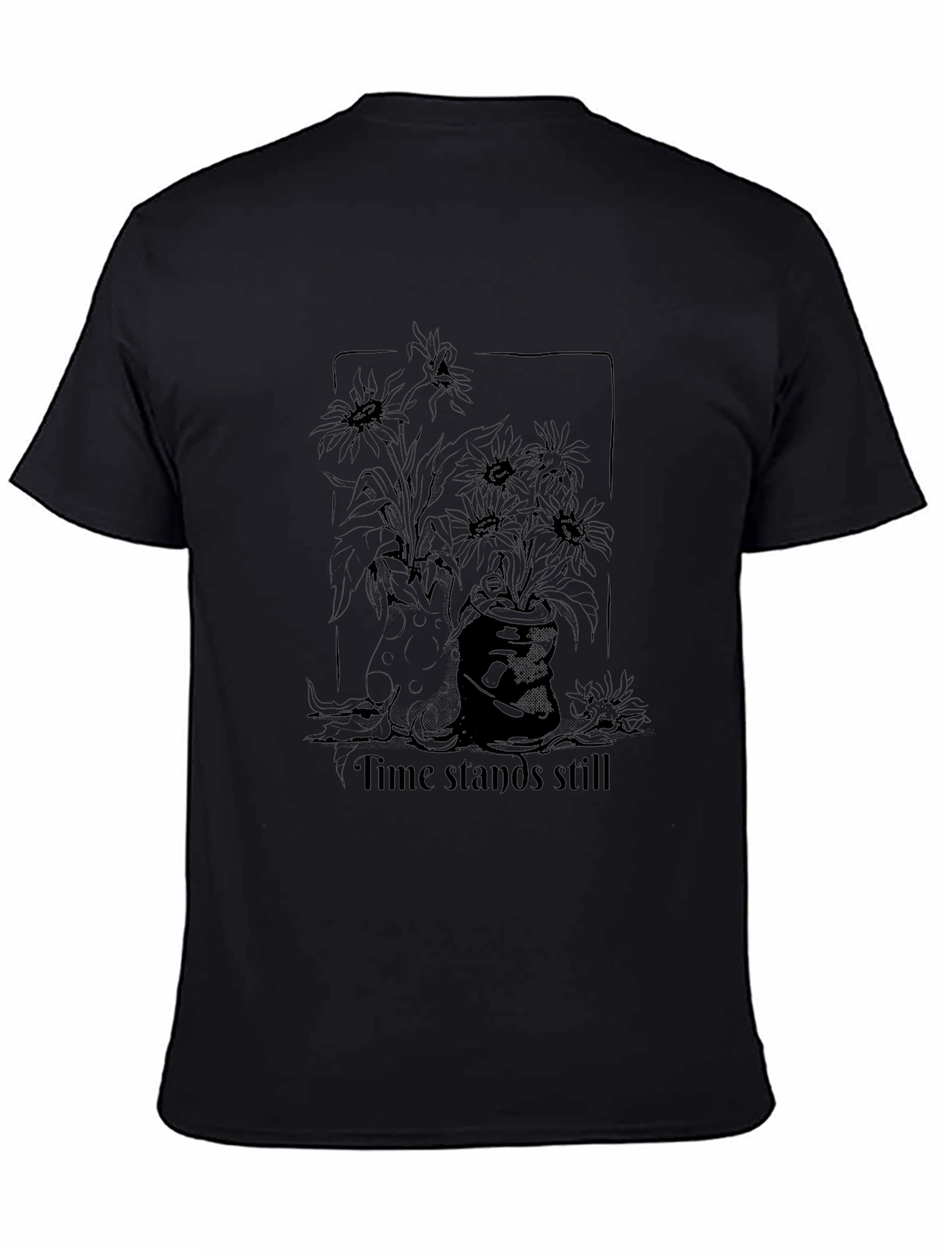 Time Stands Still Graphic Tee - Black - 4