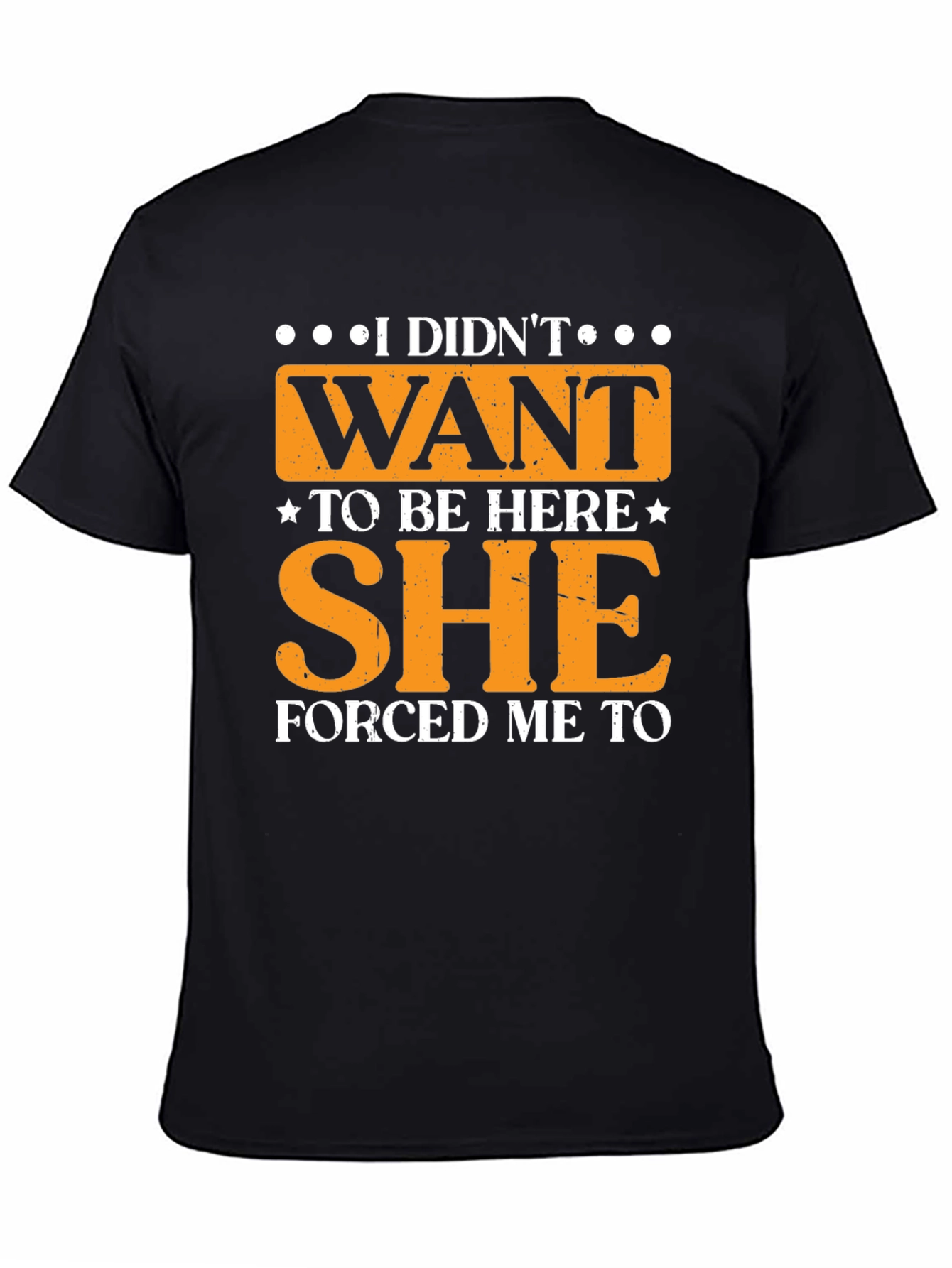 Black Humorous "I Didn't Want to Be Here" Graphic Tee view 4