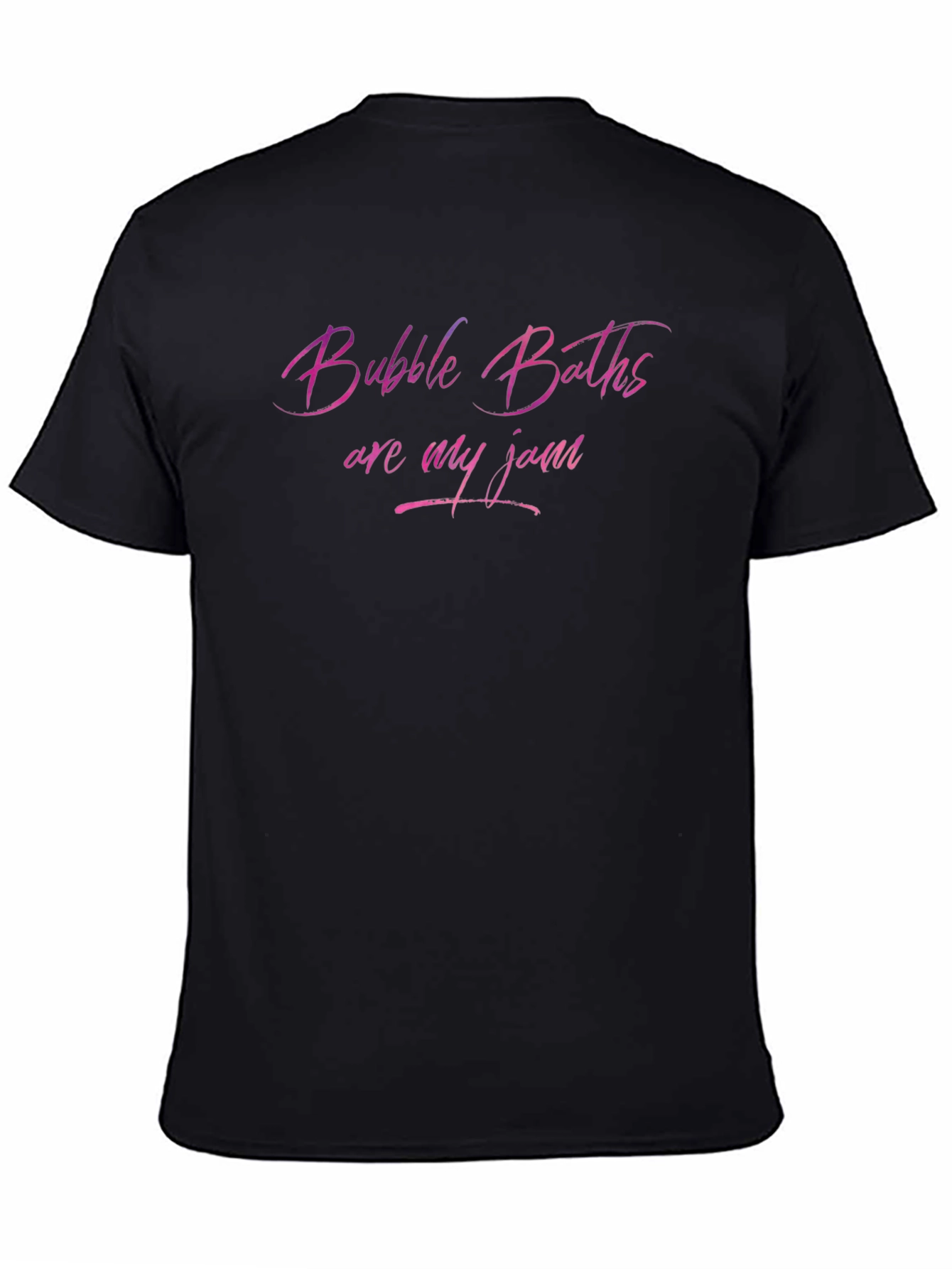 Black Bubble Baths Are My Jam Graphic Tee - Soft Cotton Comfort view 4