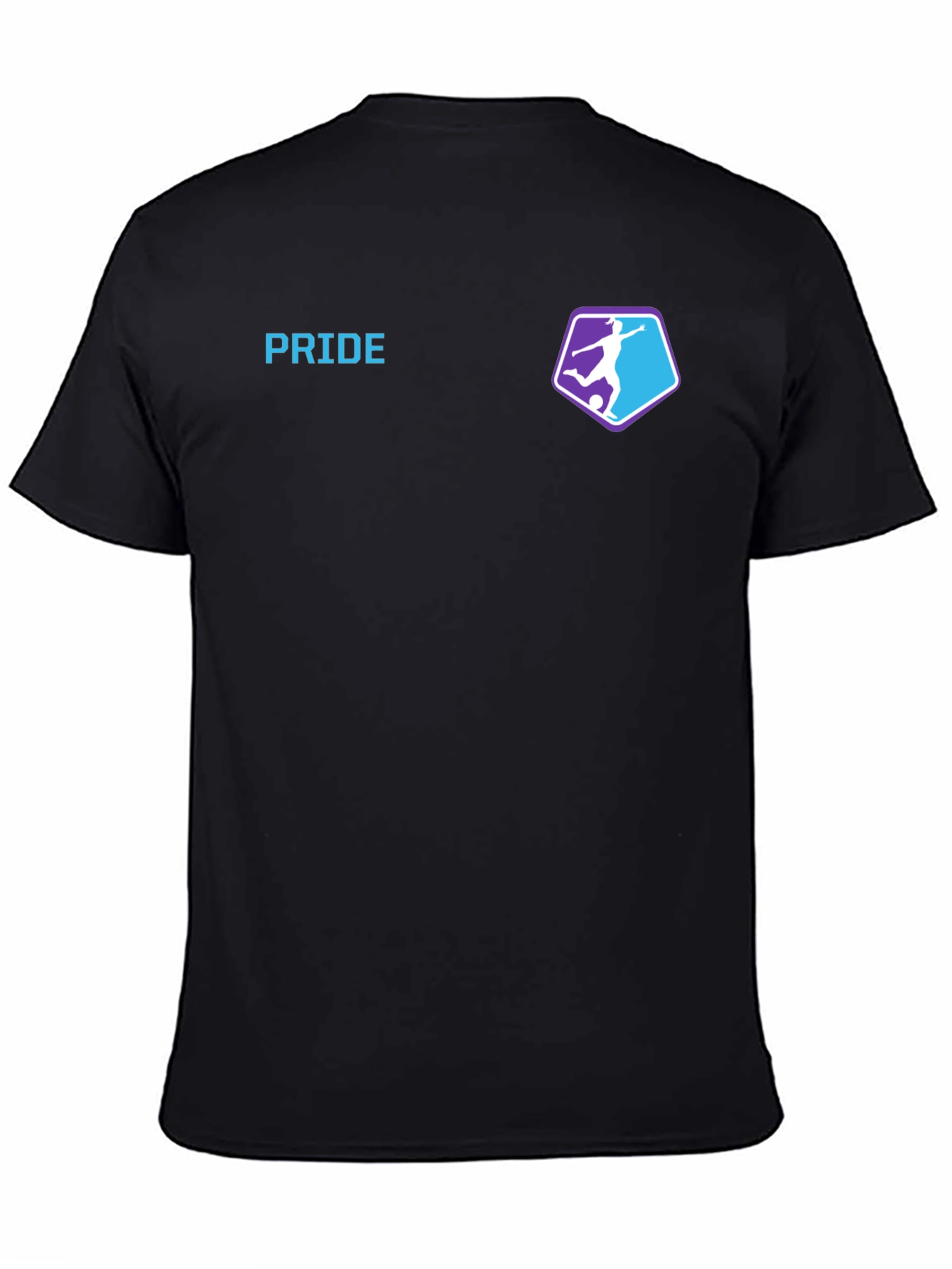 Black Pride Soccer T-Shirt - Premium Cotton Blend view 4