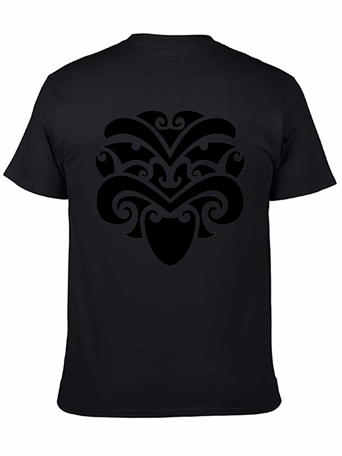 Black Tribal Art T-Shirt - Modern Menswear view 4