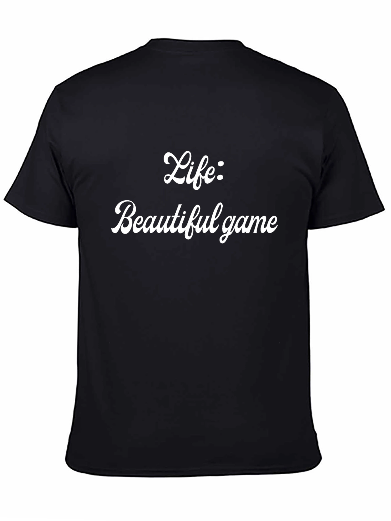 Black Life: Beautiful Game Graphic Tee - Black view 4