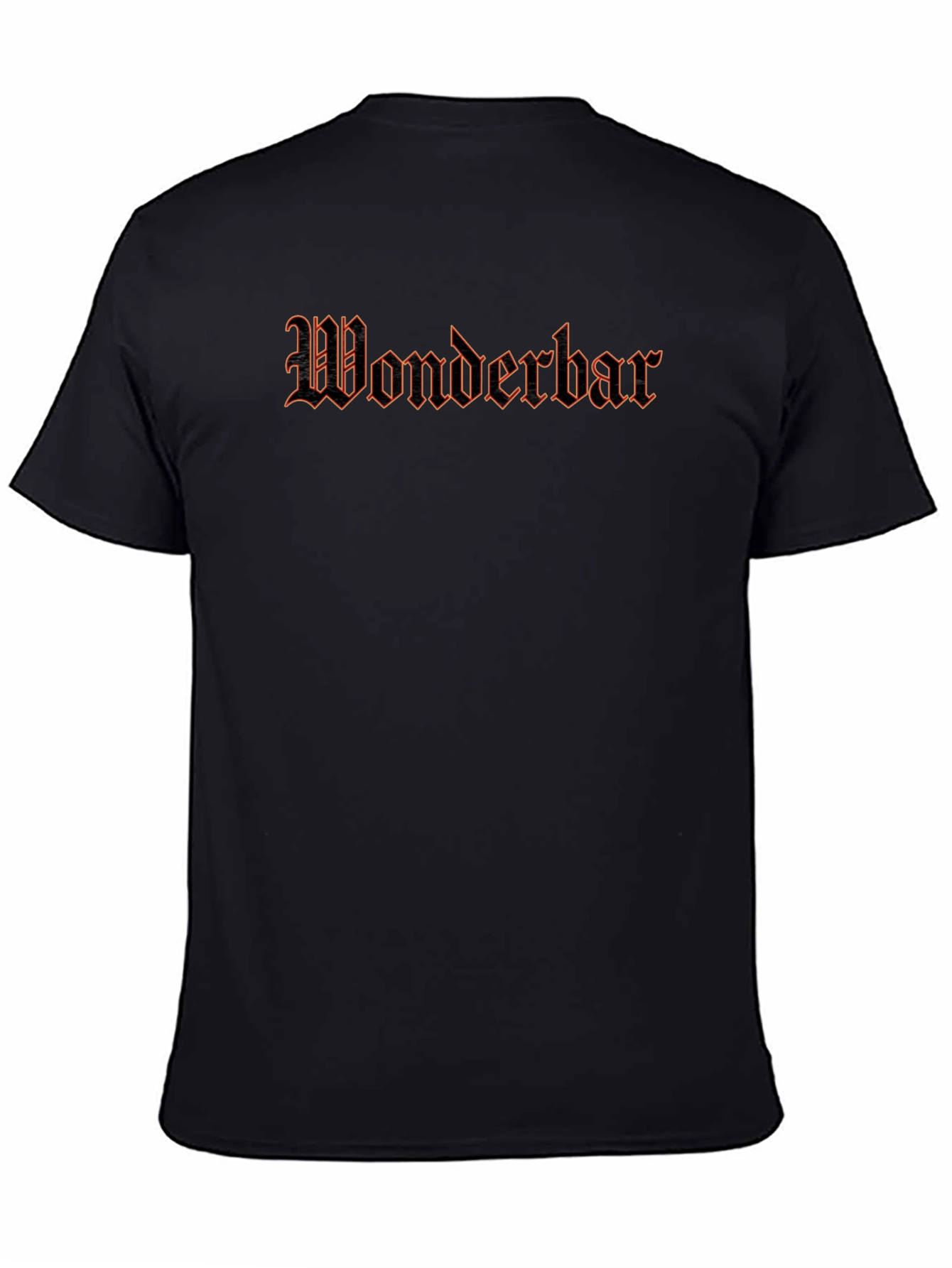 Black Wonderbar Graphic Tee - Black Cotton T-Shirt view 4
