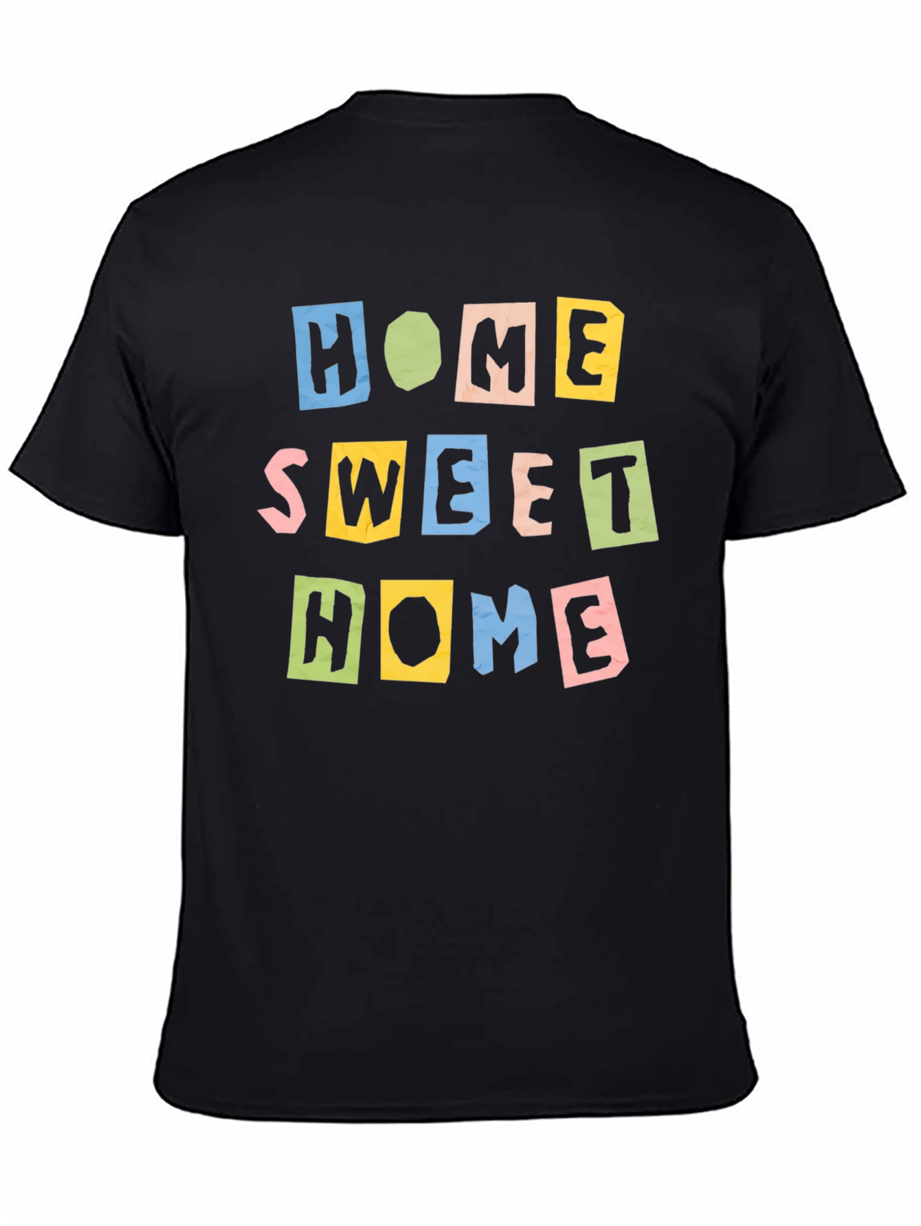 Black Home Sweet Home Graphic T-Shirt view 4