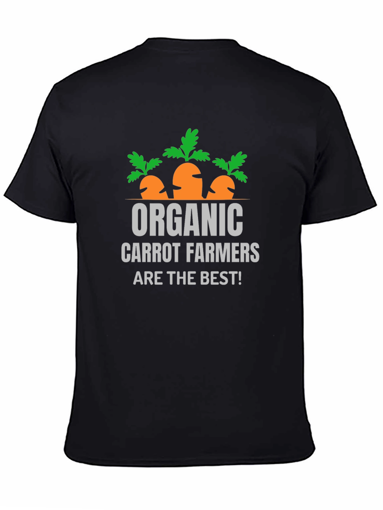 Organic Carrot Farmers T-Shirt - Black - 4