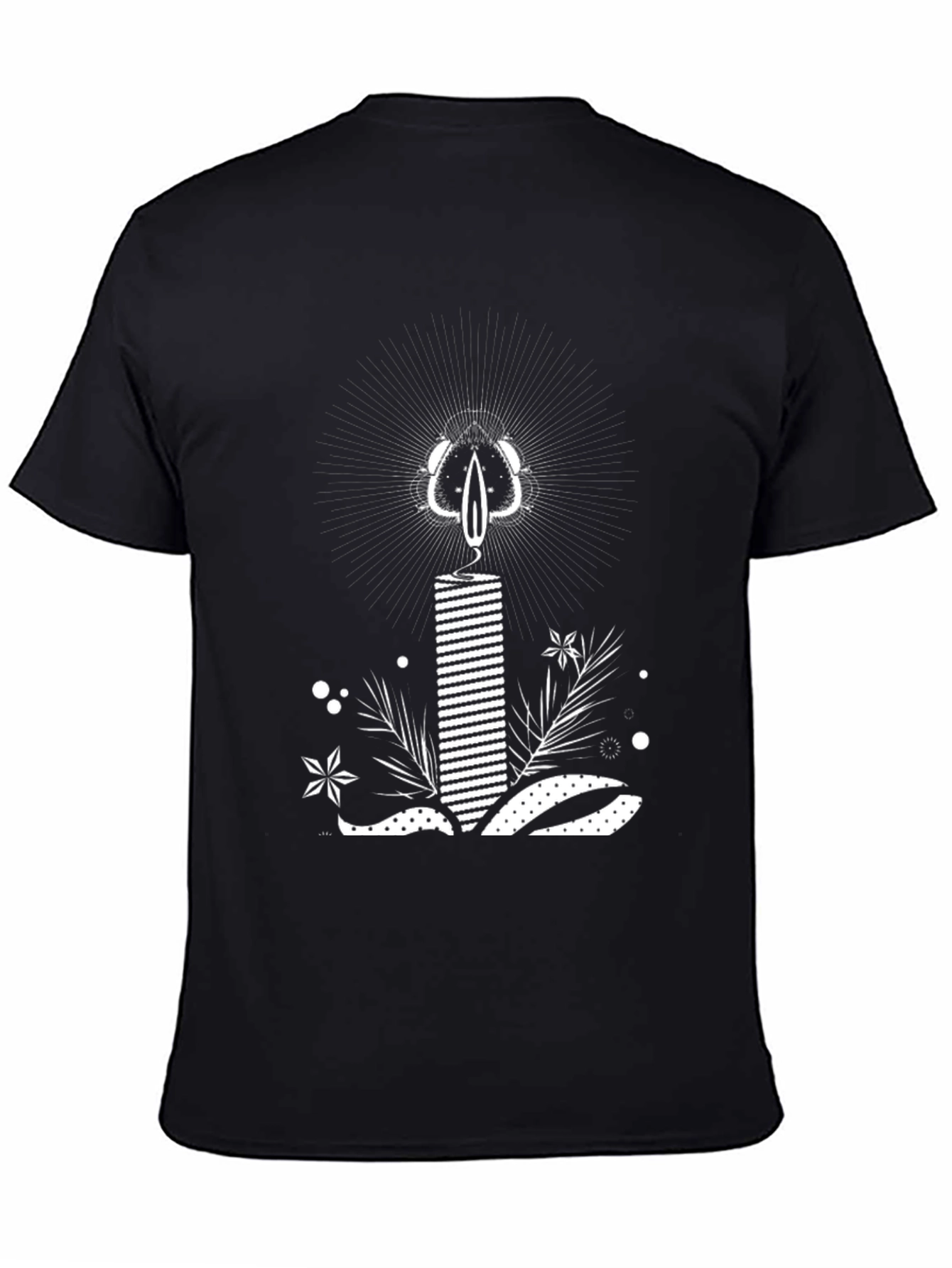 Black Candle Graphic Tee - Black view 4