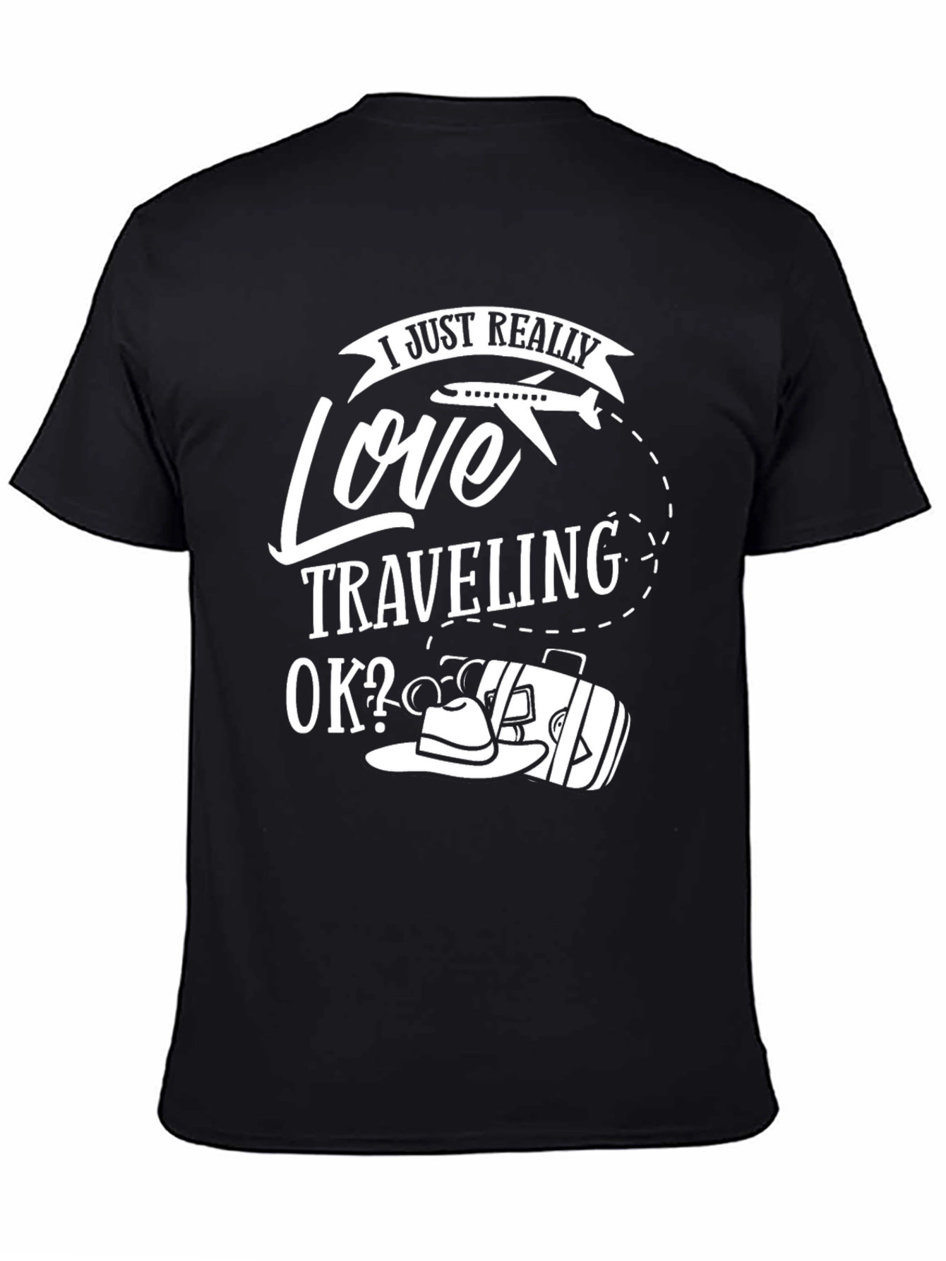 Love Traveling T-Shirt - Black Travel Tee - 4