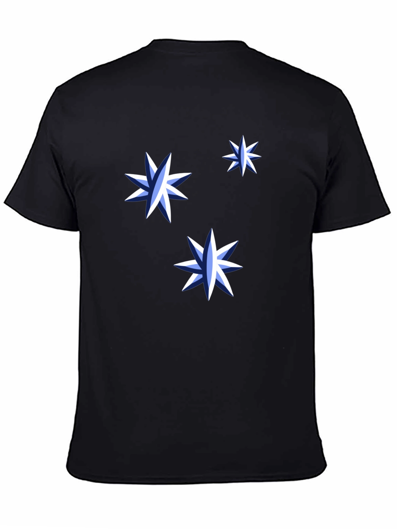 Starry Night Graphic Tee - Black Cotton Shirt - 4