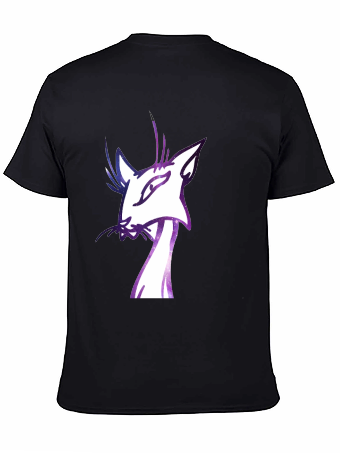 Black Cool Cat Graphic T-Shirt - Soft Cotton Blend view 4