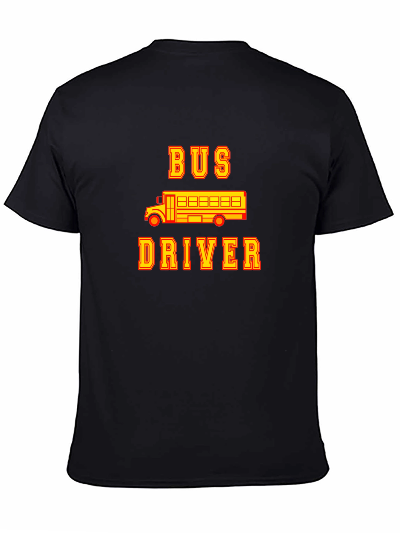 Black Bus Driver Graphic T-Shirt - Black view 4