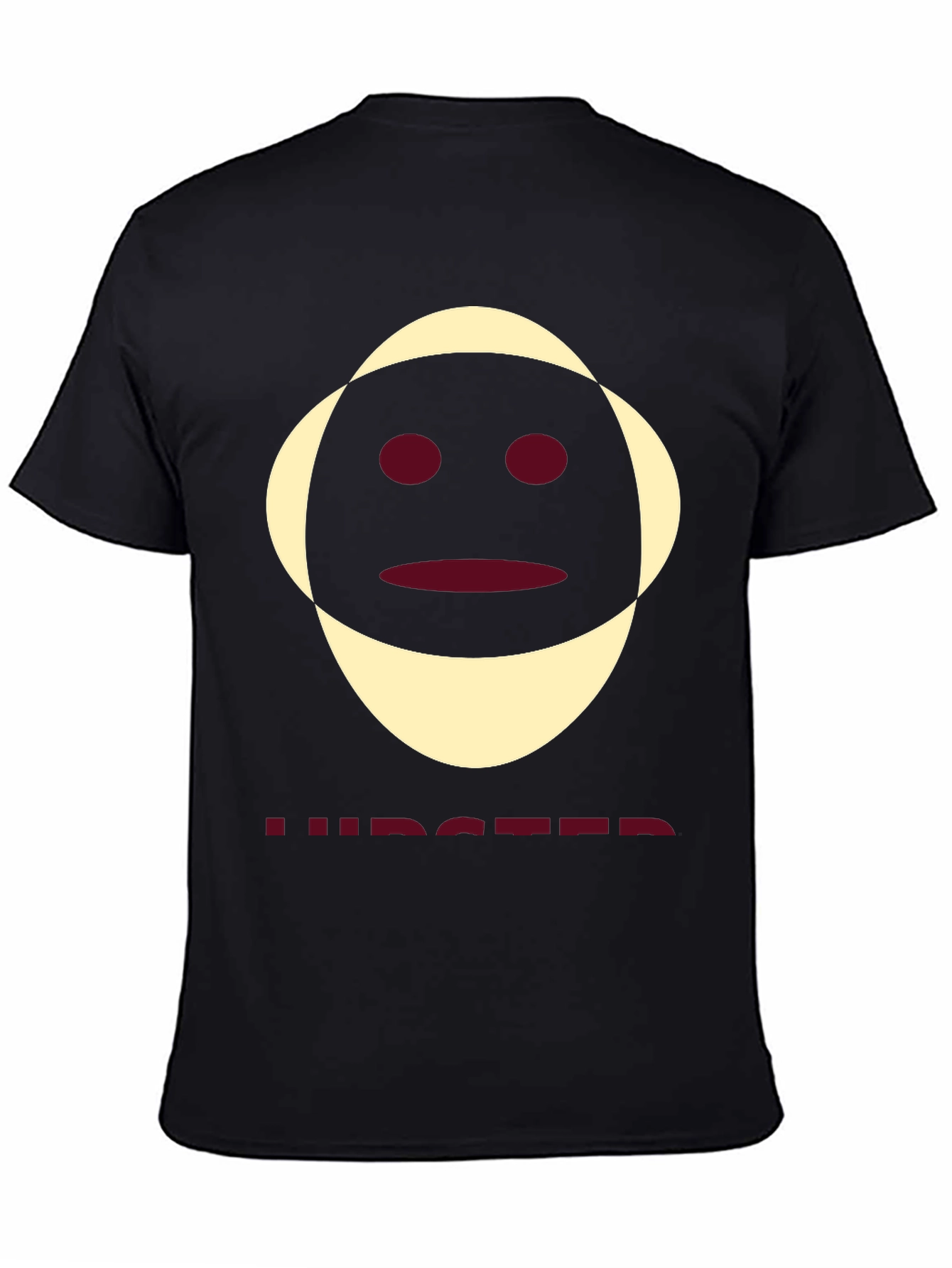 Black Hipster Graphic Tee - Unique Design, Casual Wear view 4