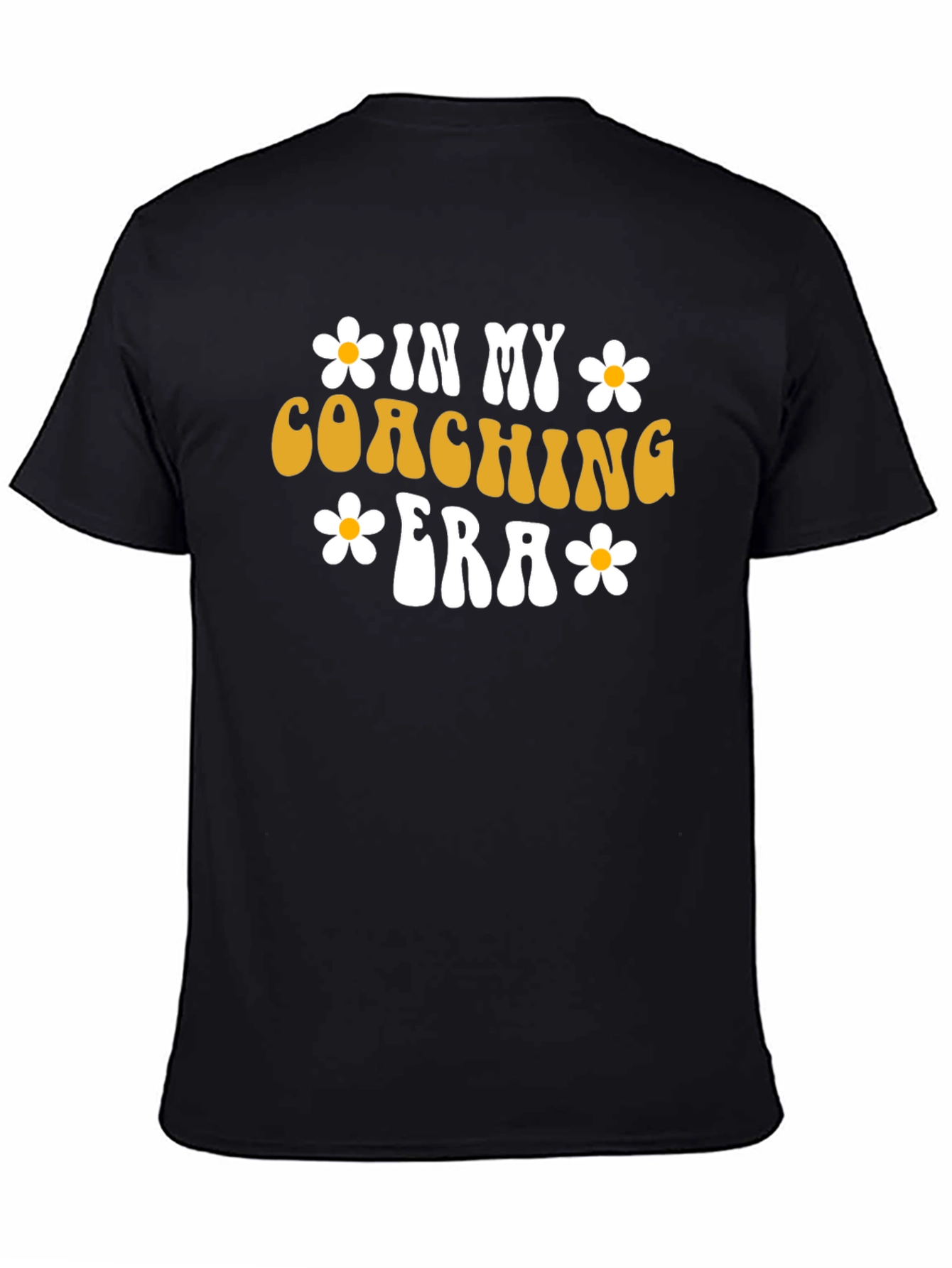 Black Coaching Era T-Shirt - Trendy Graphic Tee view 4