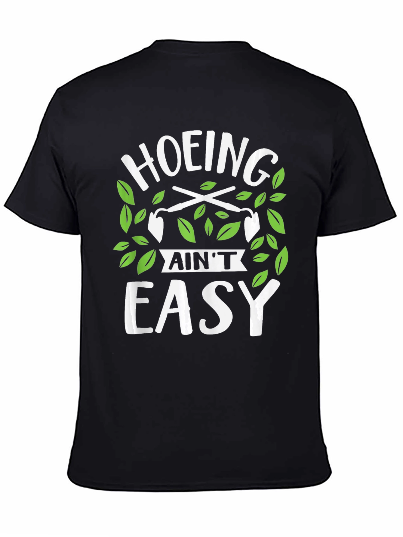 Black Hoing Aint Easy Graphic T-Shirt view 4