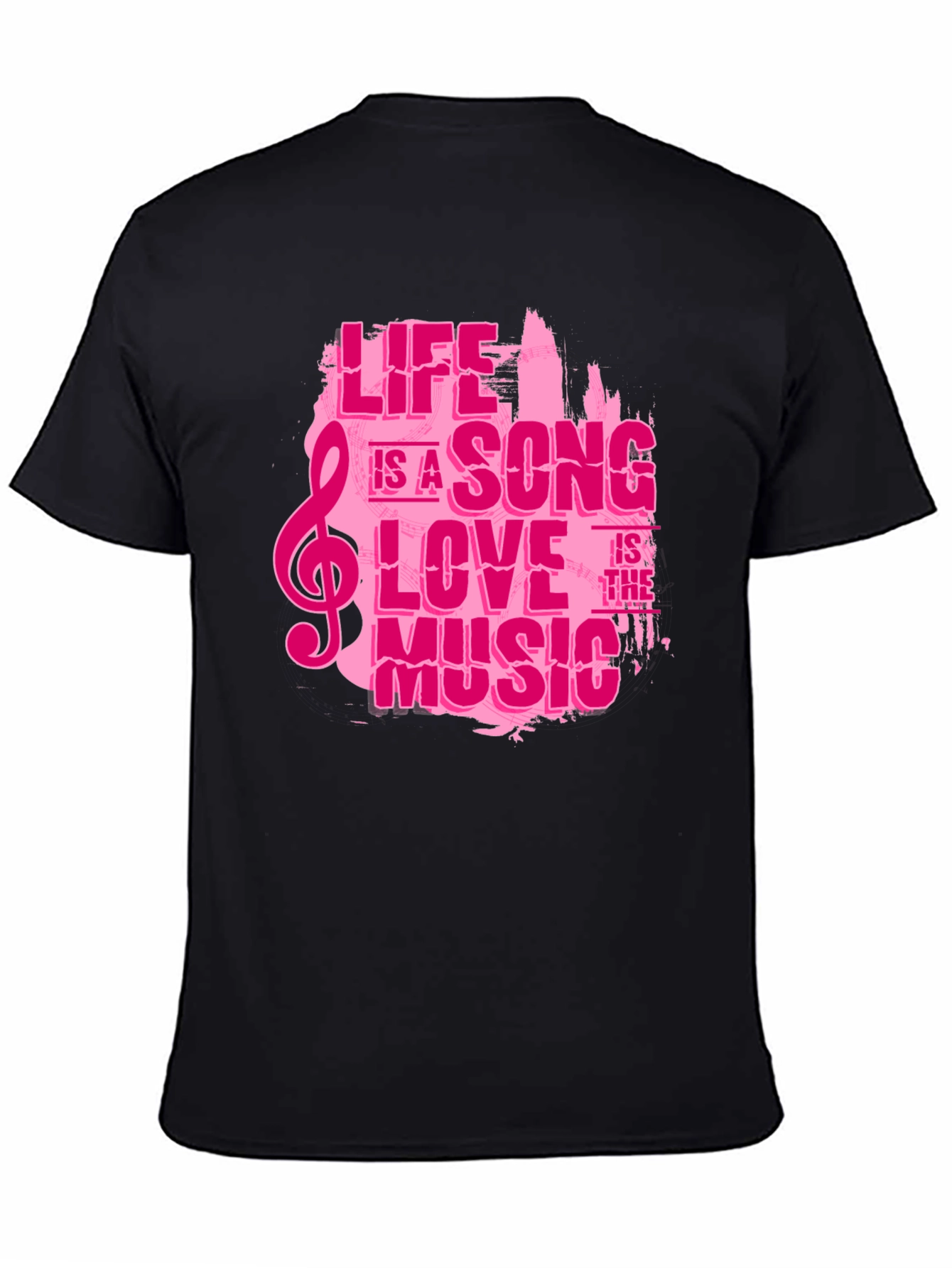 Black Life is a Song Black Graphic Tee view 4