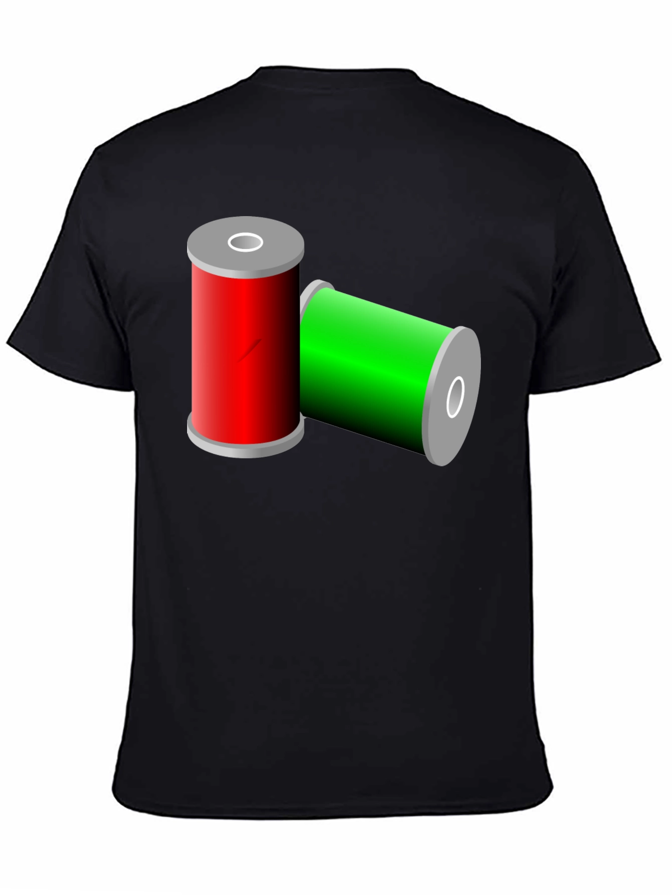 Black Thread Spools Graphic Tee view 4