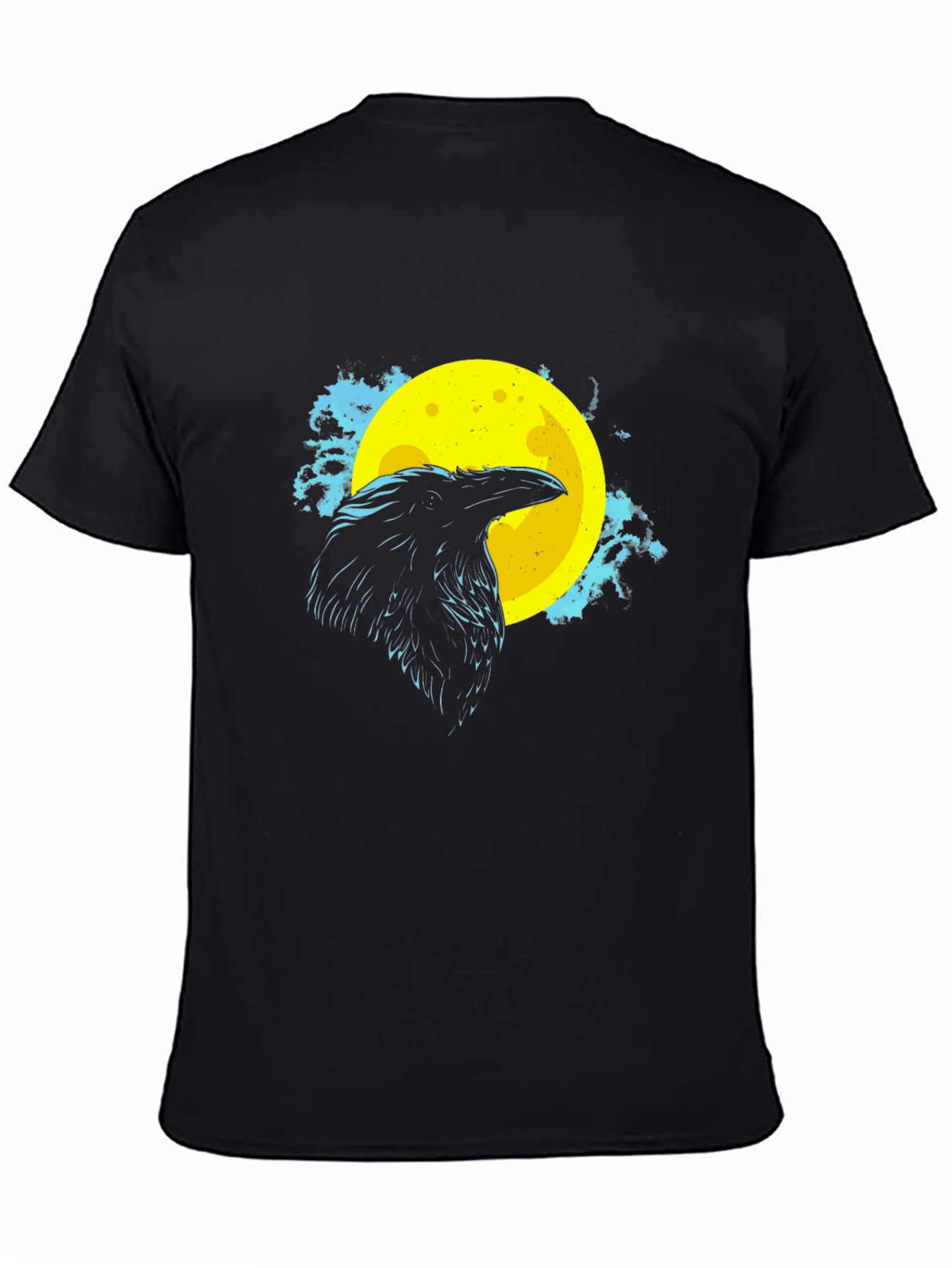 Black Raven Moon Graphic Tee - Black T-Shirt view 4