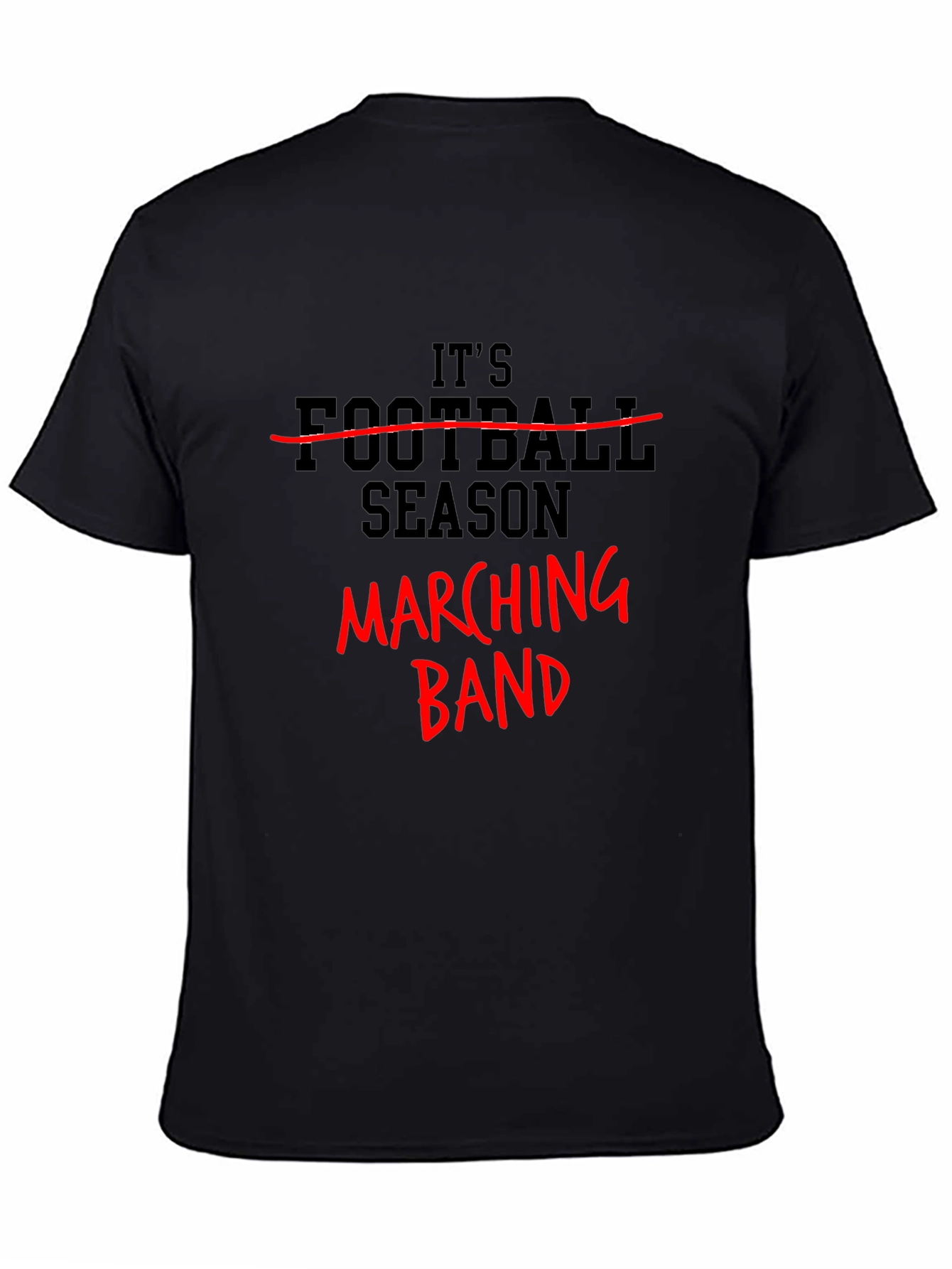 Black Marching Band Season T-Shirt view 4