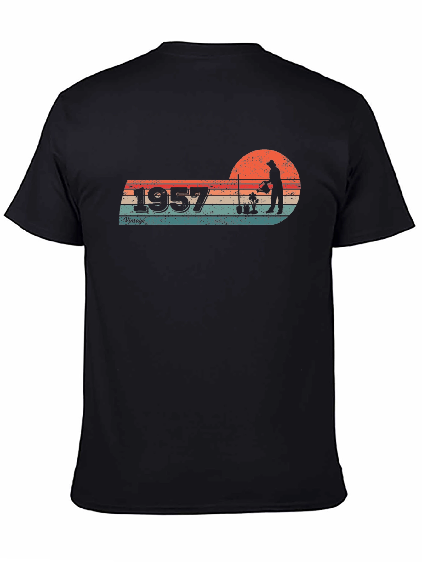 Black Vintage 1957 Gardener T-Shirt view 4