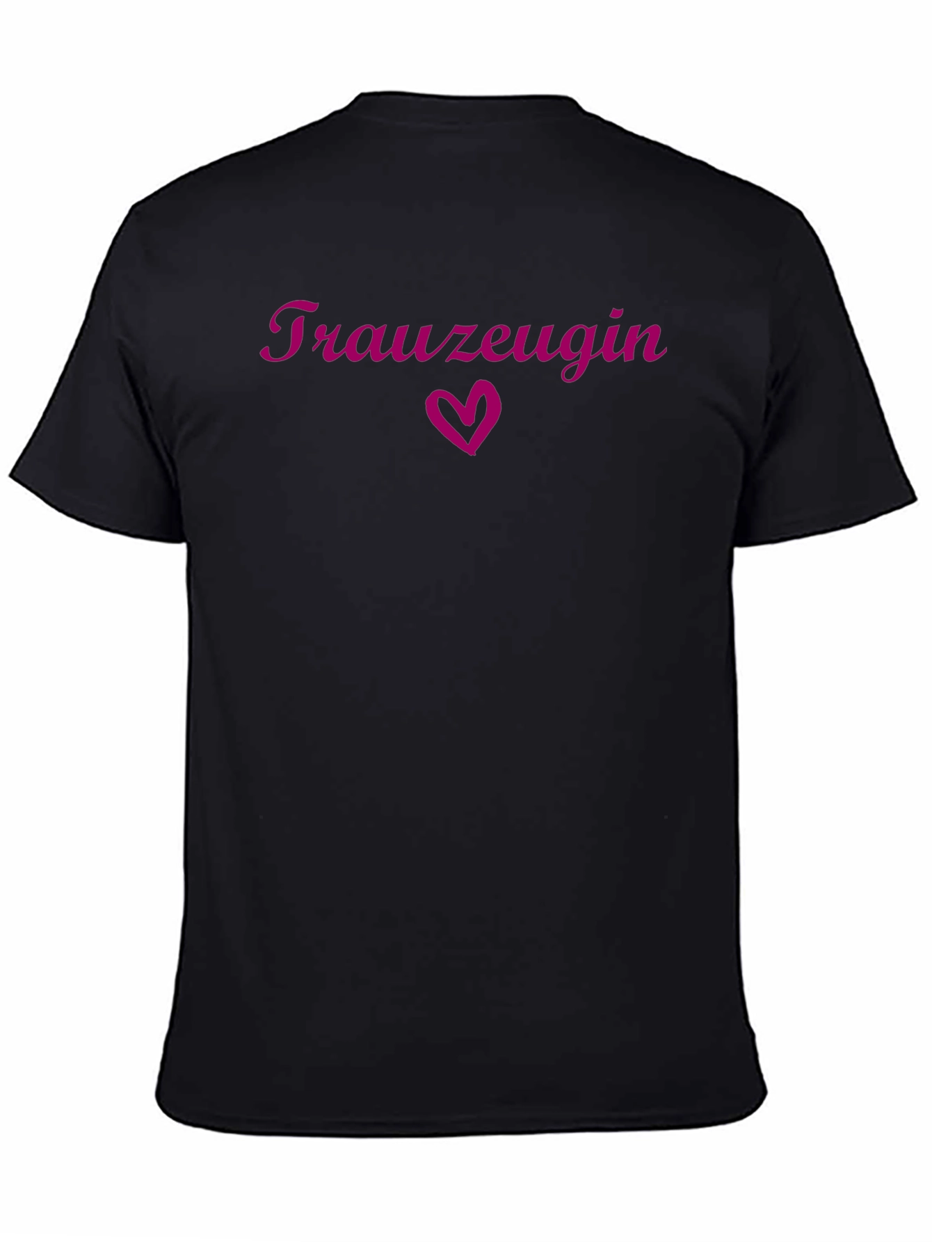 Black Trauzeugin Wedding Crew T-Shirt view 4