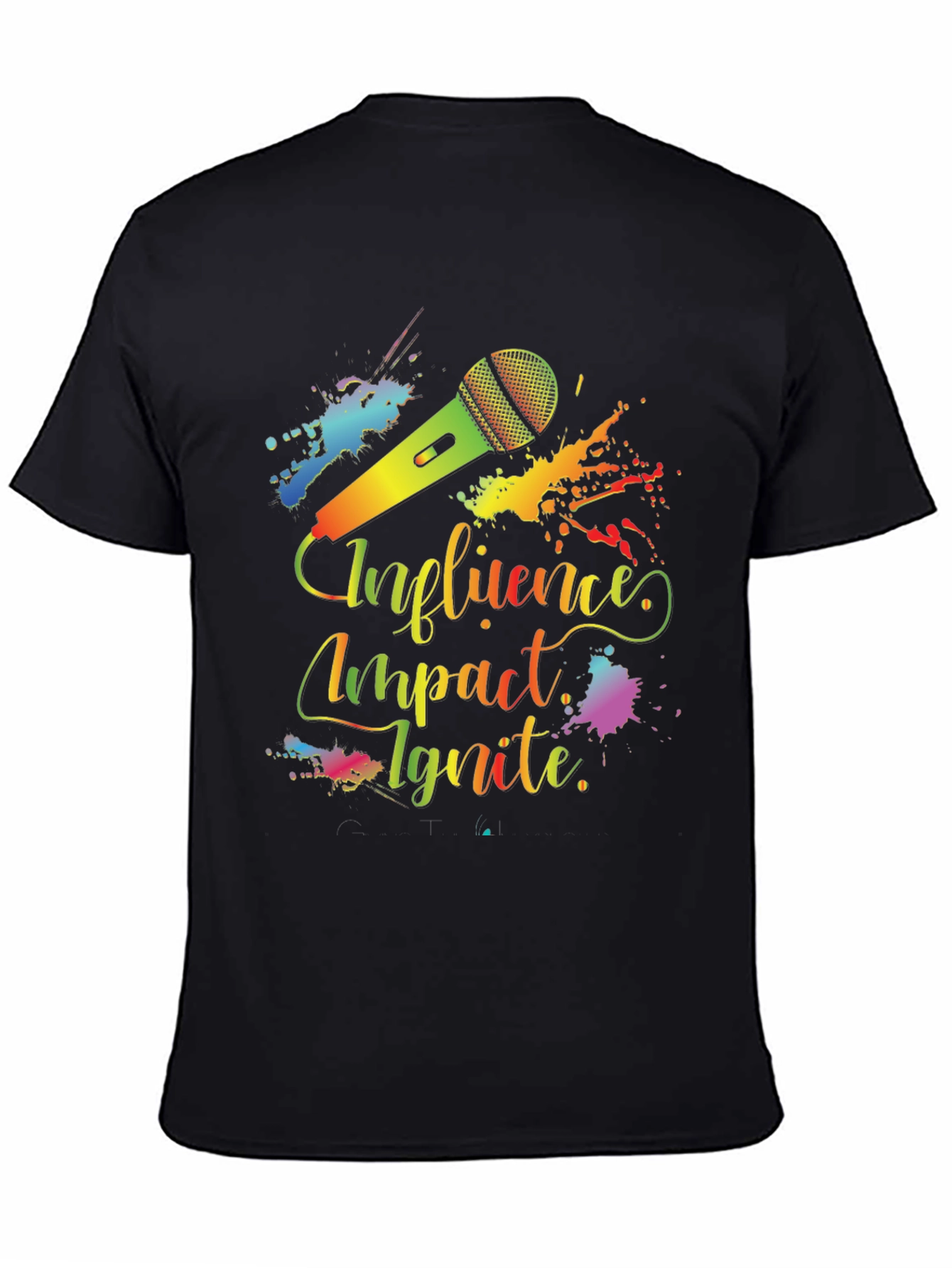Black Influence Impact Ignite Graphic T-Shirt view 4