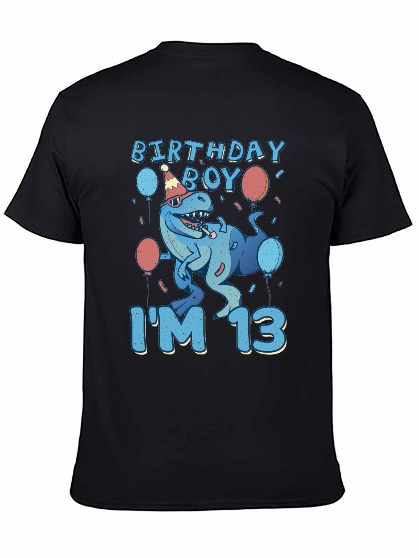 Birthday Boy I'm 13 T-Rex T-Shirt - 4