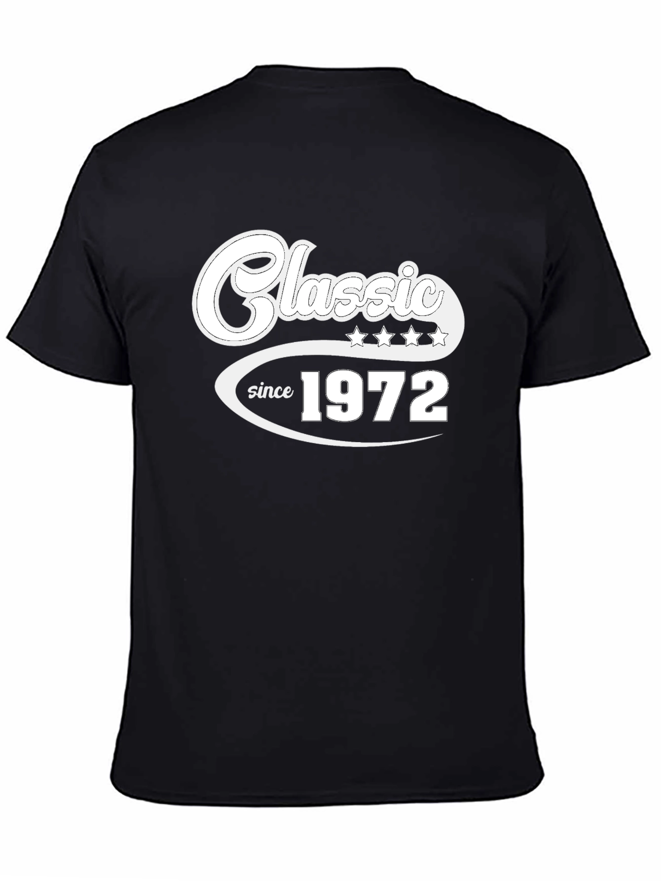 Black Classic Since 1972 Black T-Shirt view 4