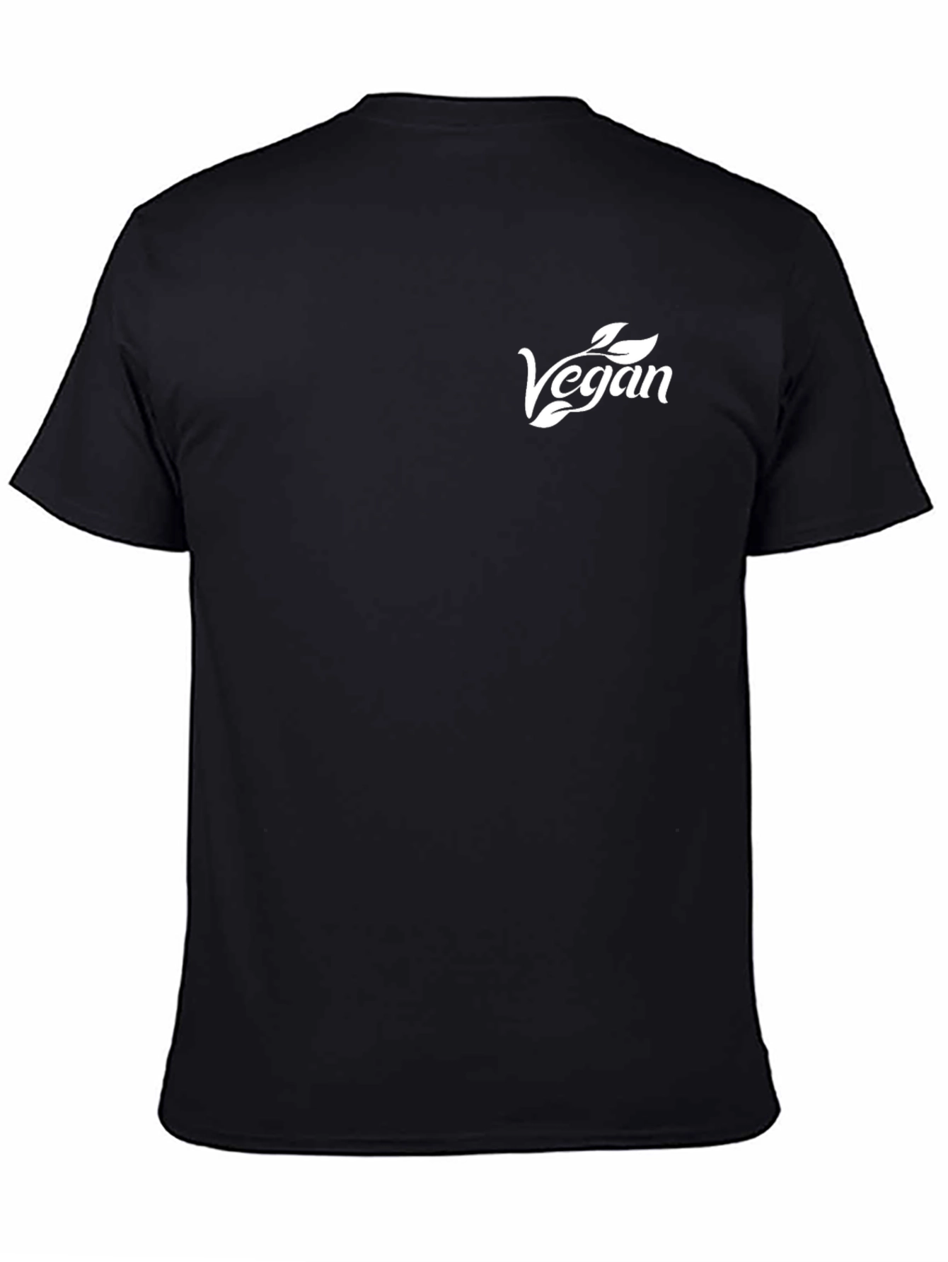 Vegan Graphic T-Shirt - Black - 4