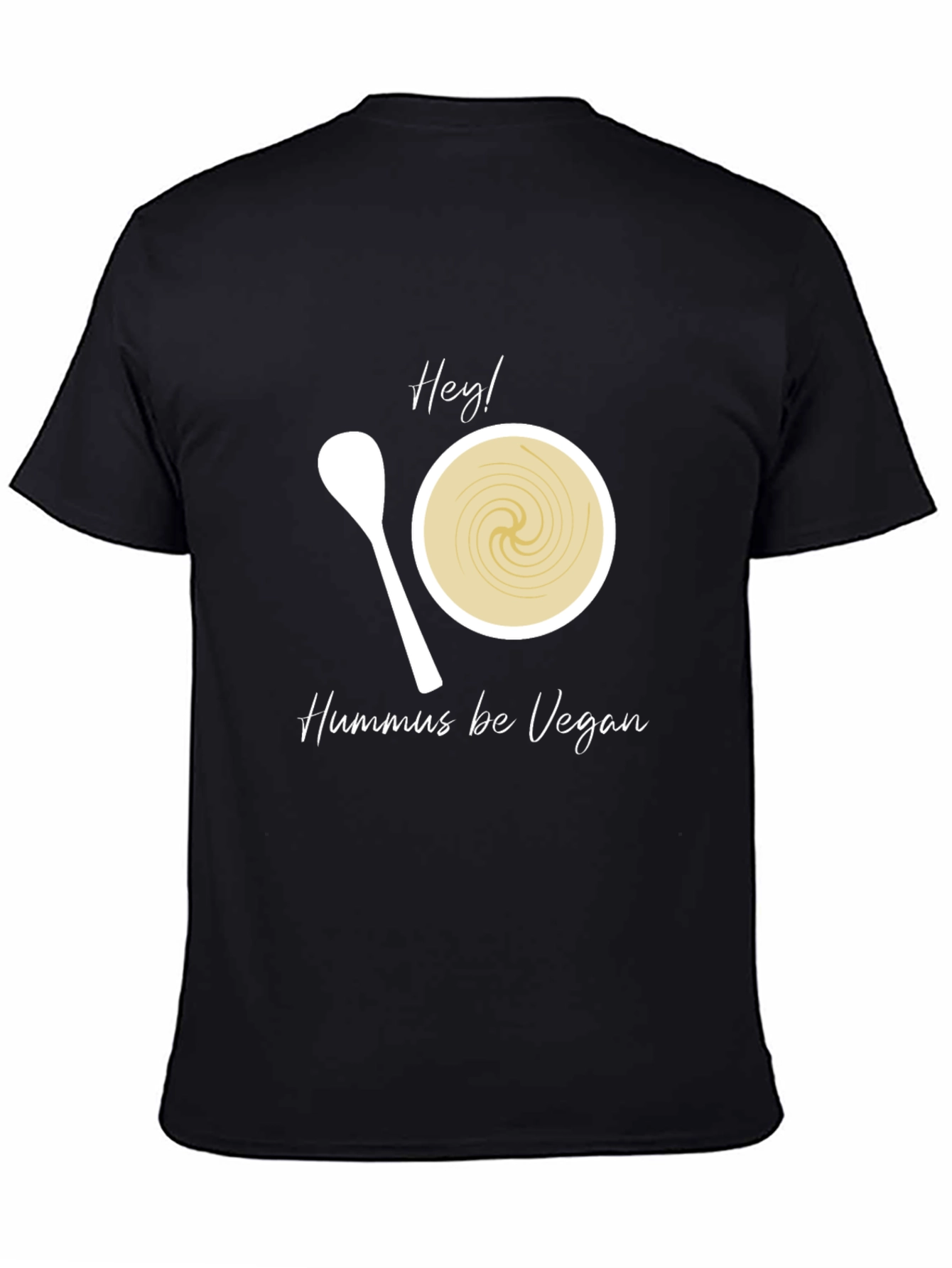 Black Hummus Be Vegan Graphic Tee view 4