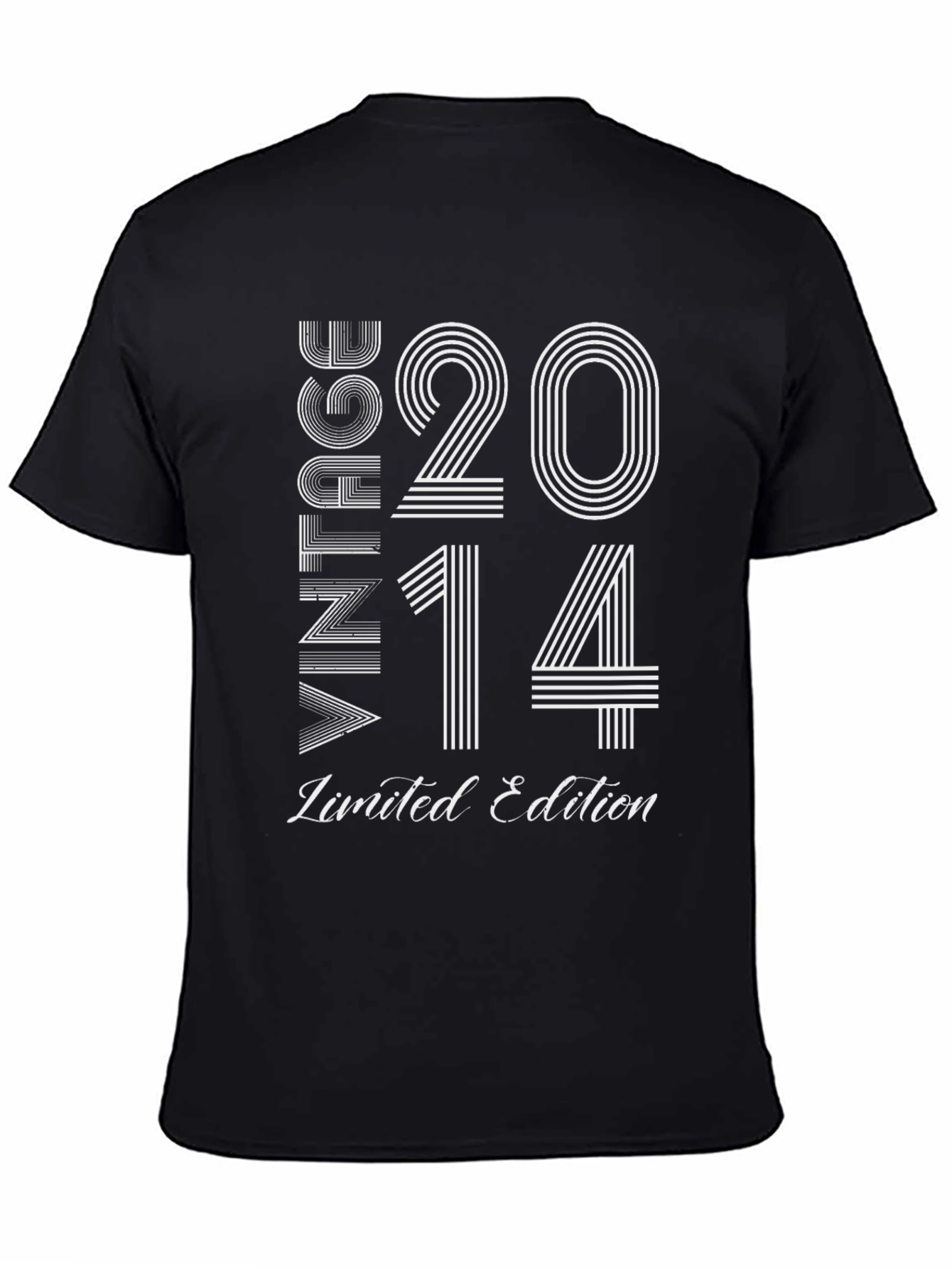 Black Vintage 2014 Limited Edition Black T-Shirt view 4