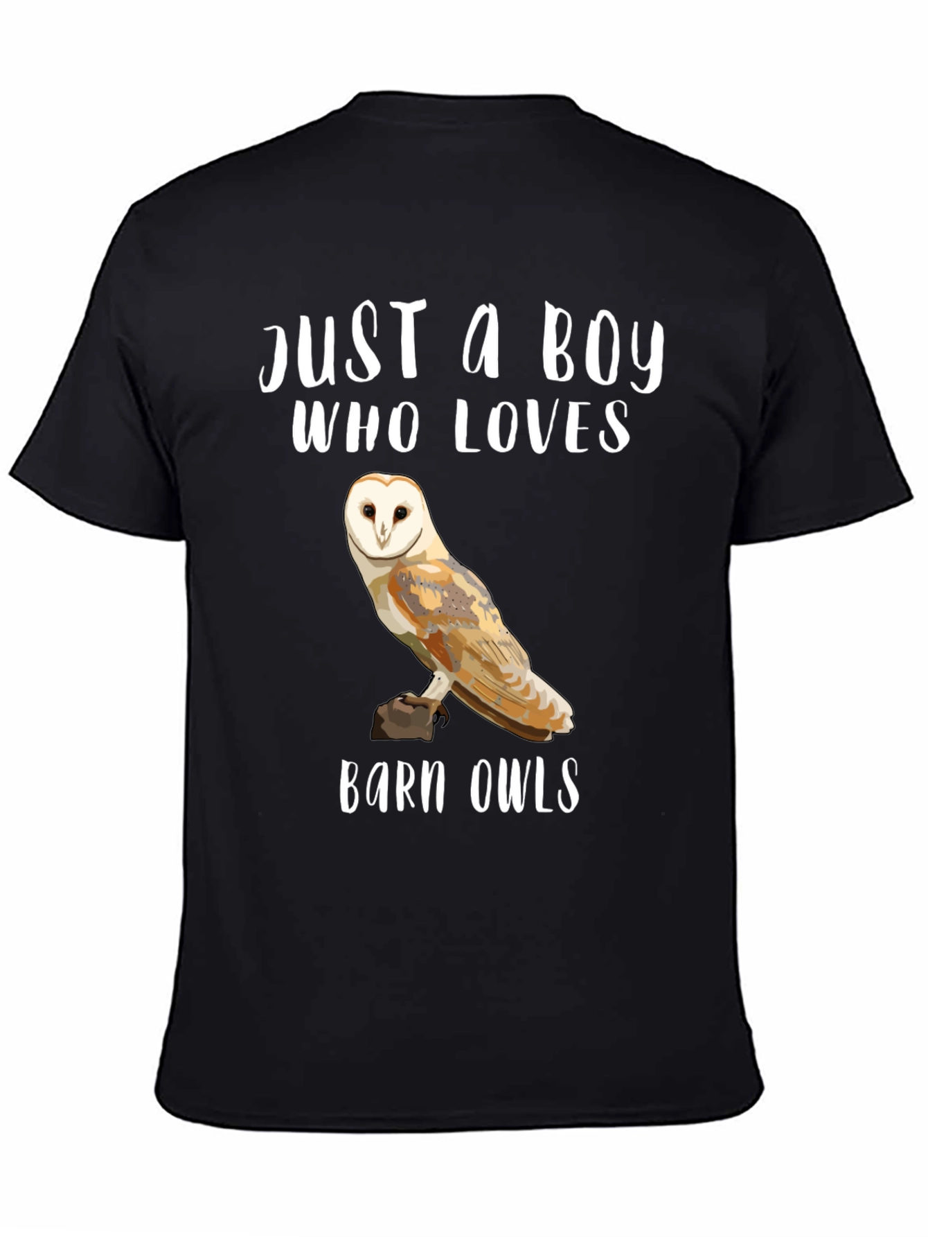 Black Barn Owl Lover T-Shirt view 4