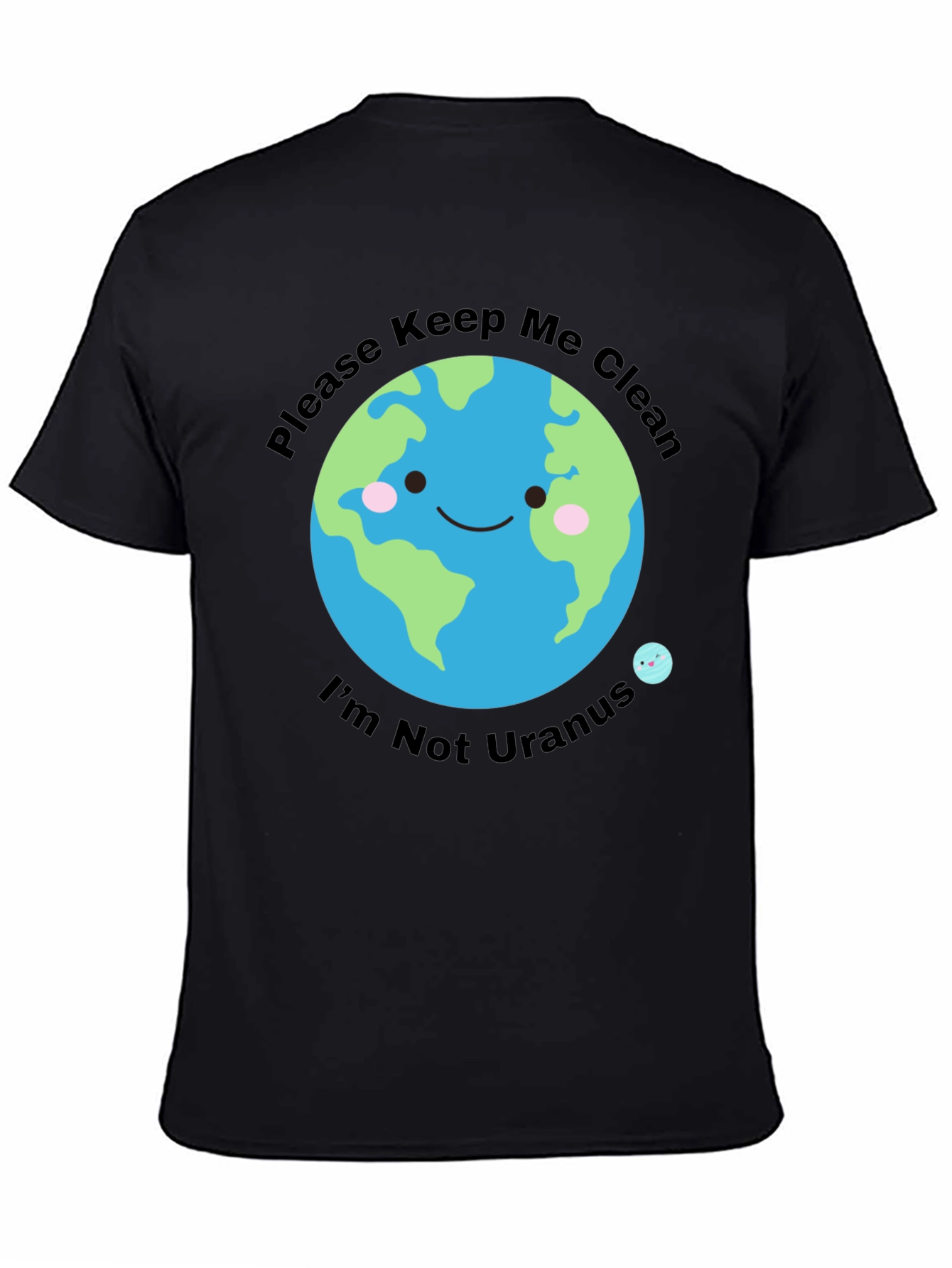 Black Keep Me Clean Earth T-Shirt view 4